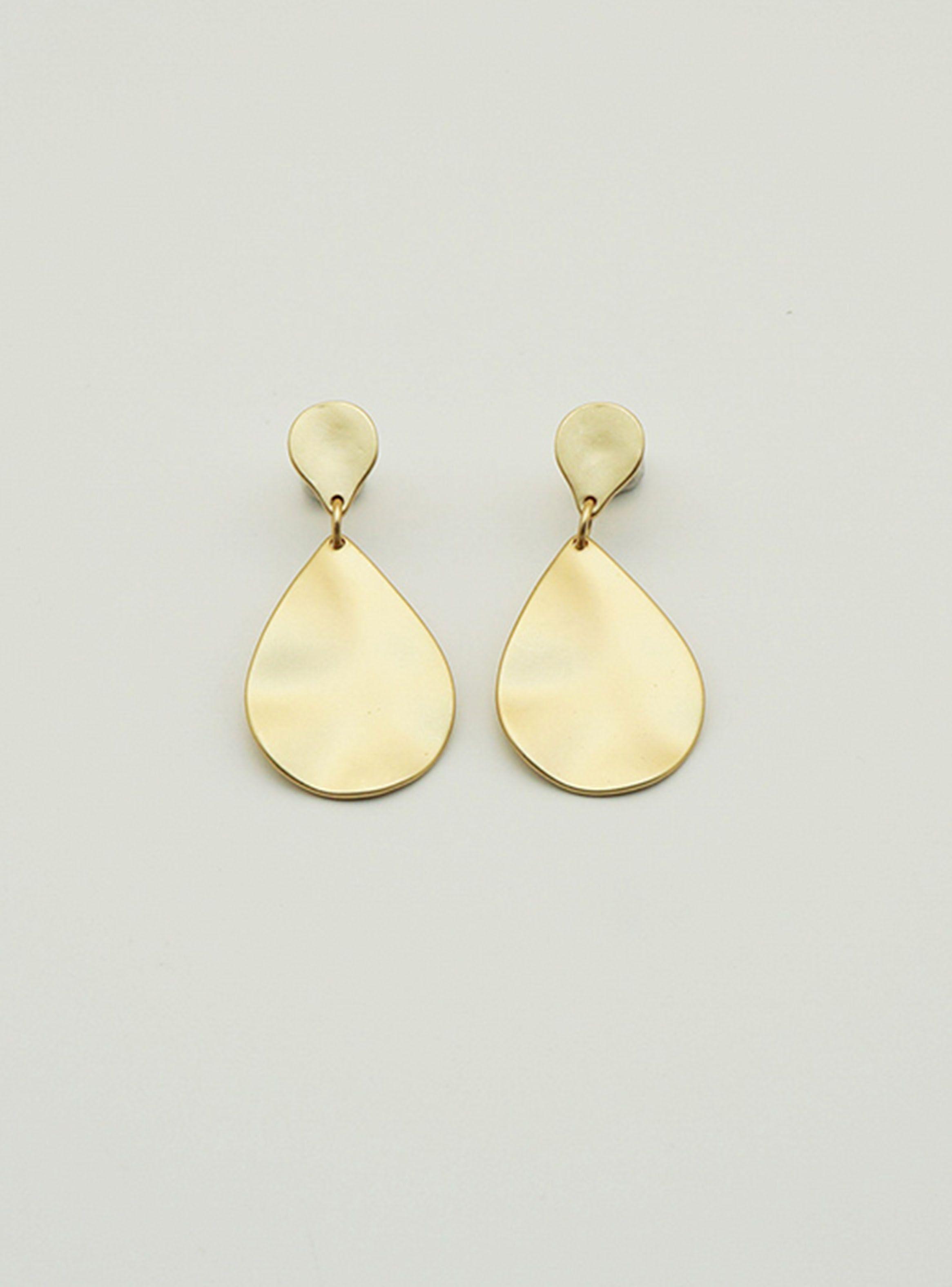 Aros Dorados Matificado Gota i-D-0