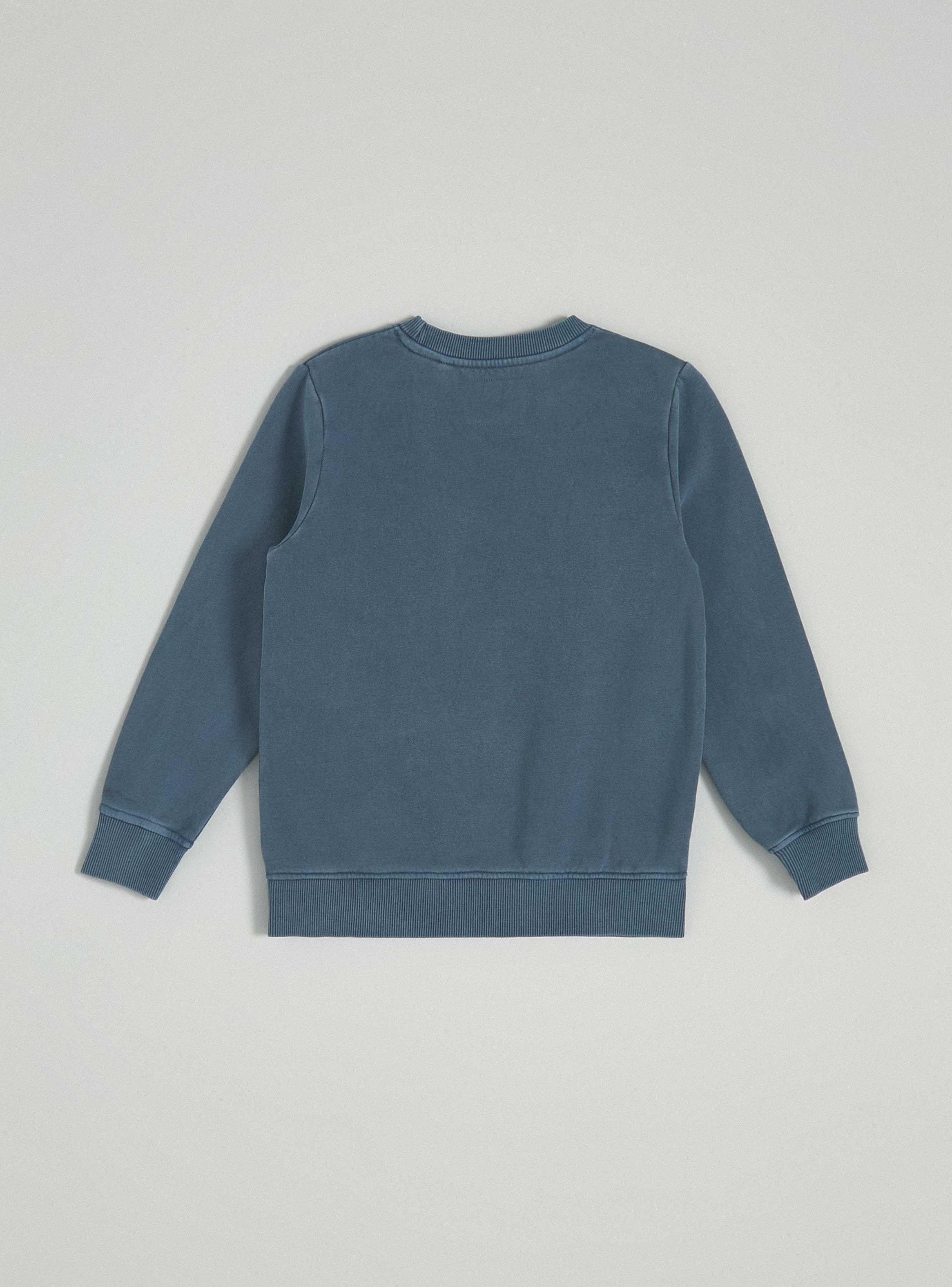 Polerón Garment Dyed Bolsillo Cargo Estampado Fleece-3