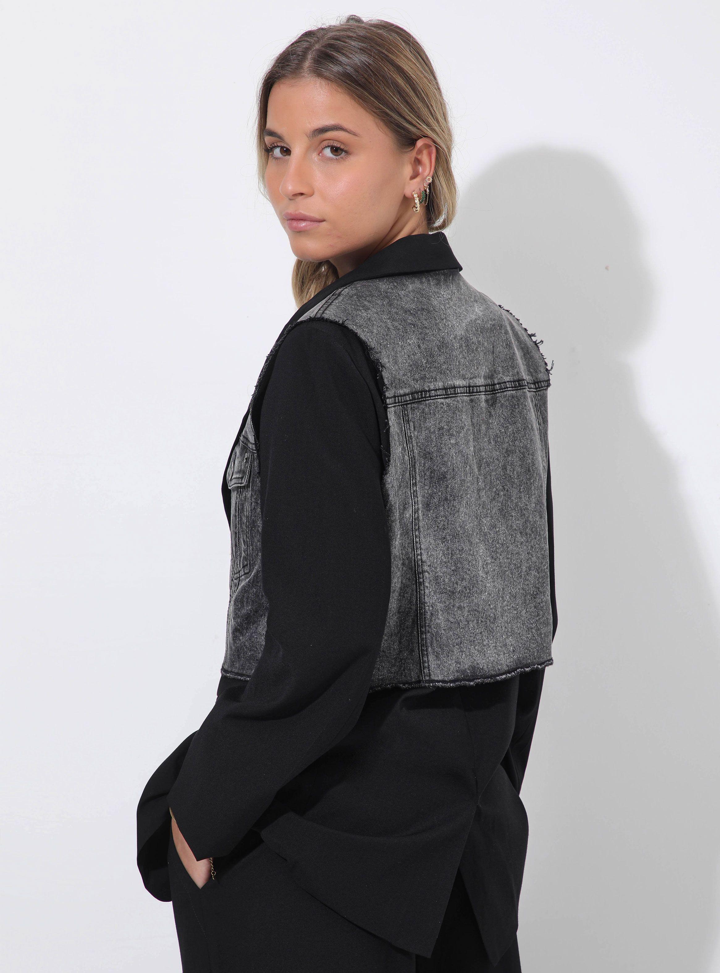 Blazer Aplicación Denim-1