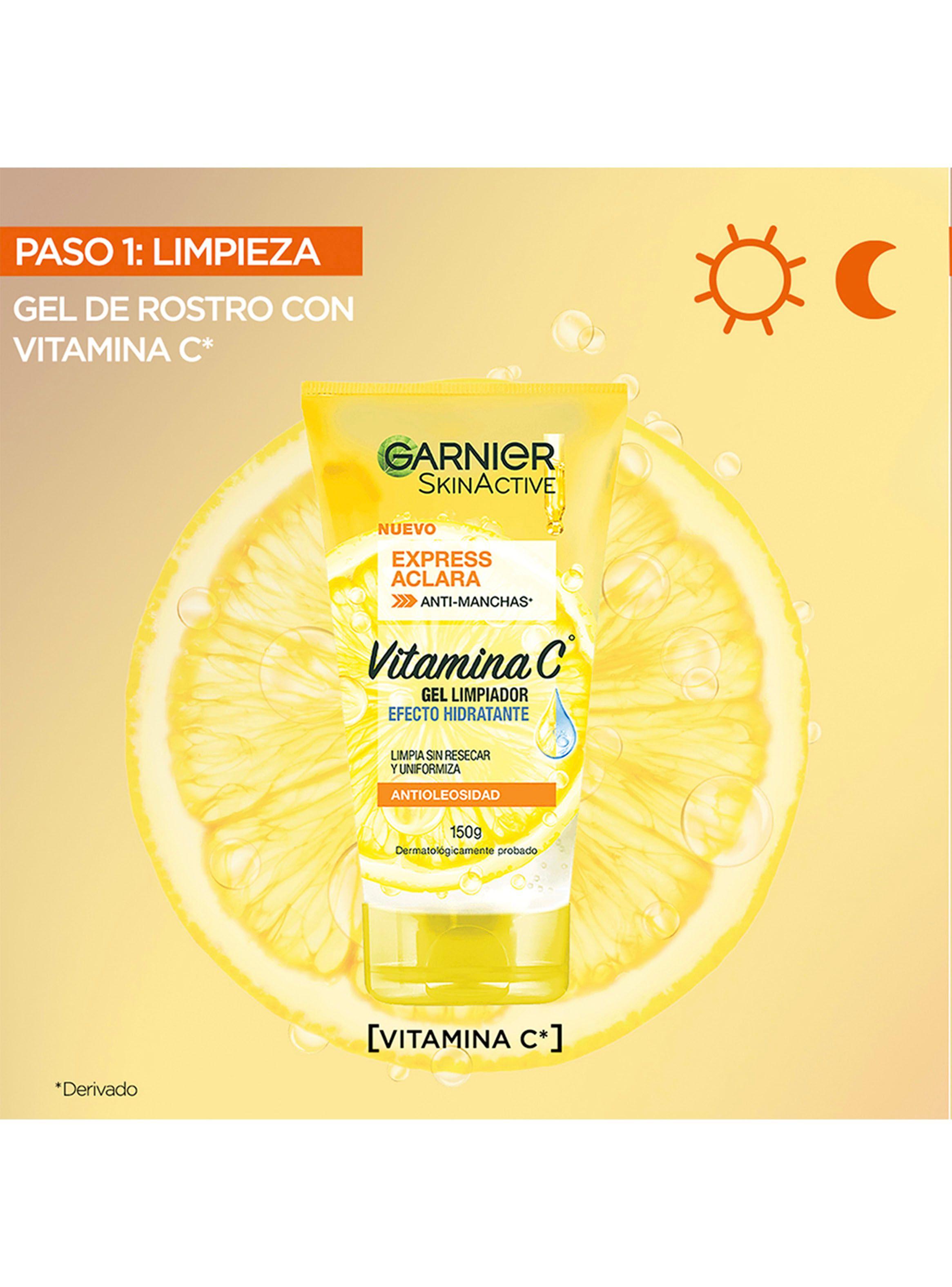 Pack Rutina Express Aclara Anti-manchas con Vitamina C Gel limpiador 150g + Sérum Día 30ml + Crema FPS30 50ml-1