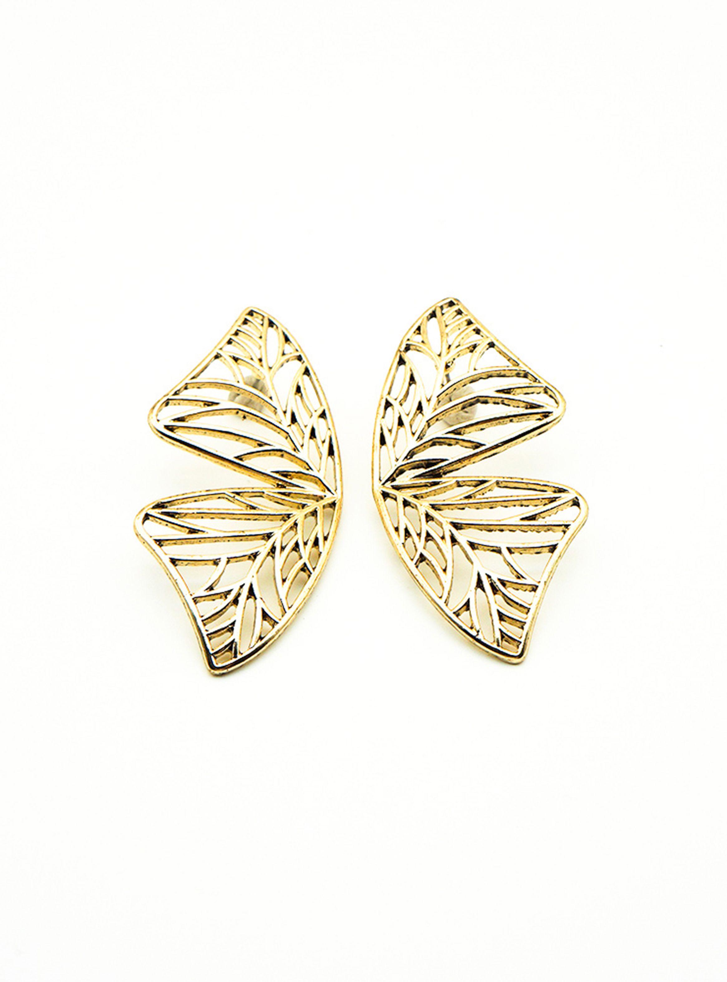 Aros Mariposa Dorado i-D-0