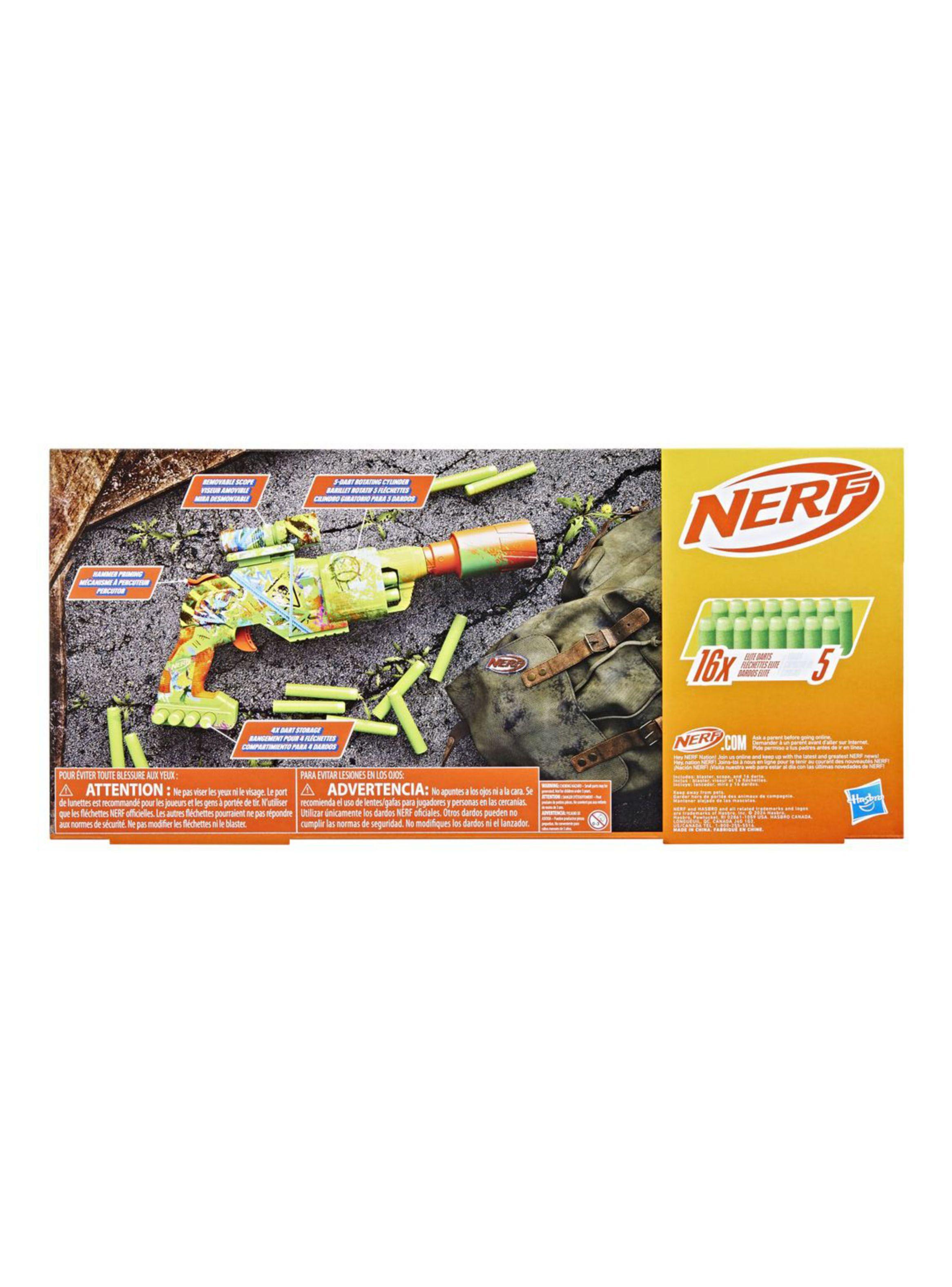 Lanzador Nerf Zombie Driller-4