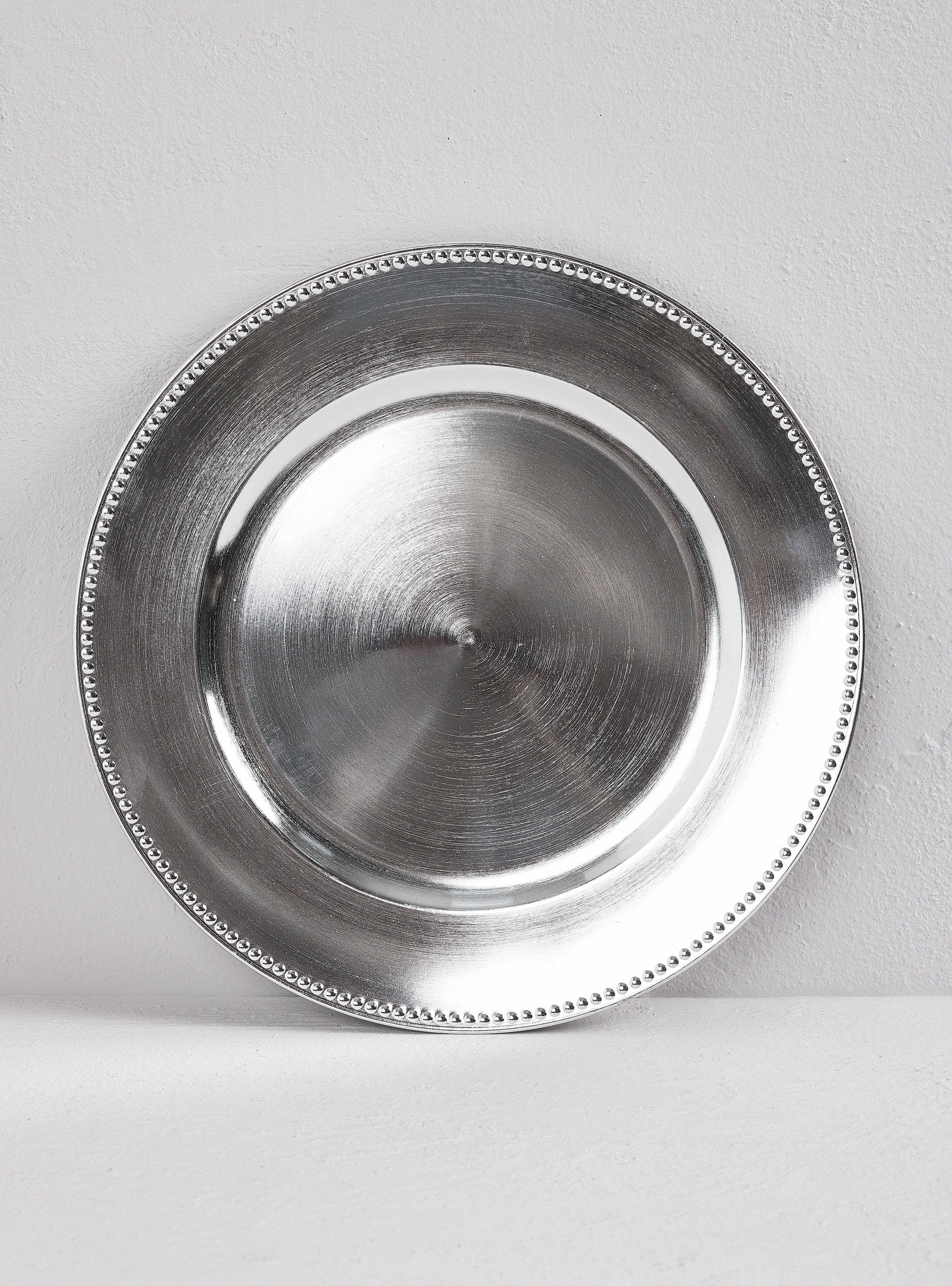 Set Attimo 4 Platos Base Navidad Perla-Plateado-1