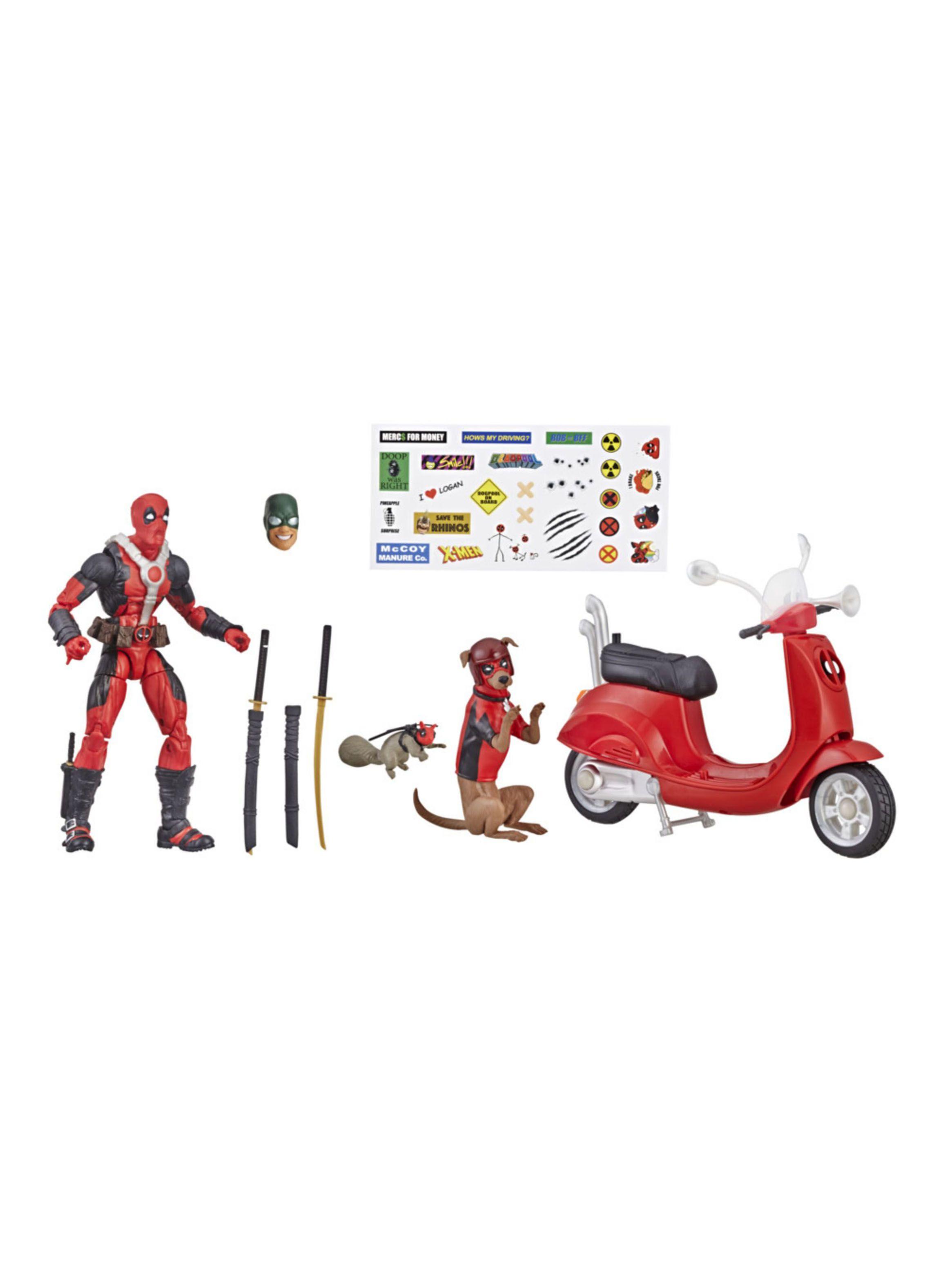 Figura de Acción Deadpool con Motoneta-1