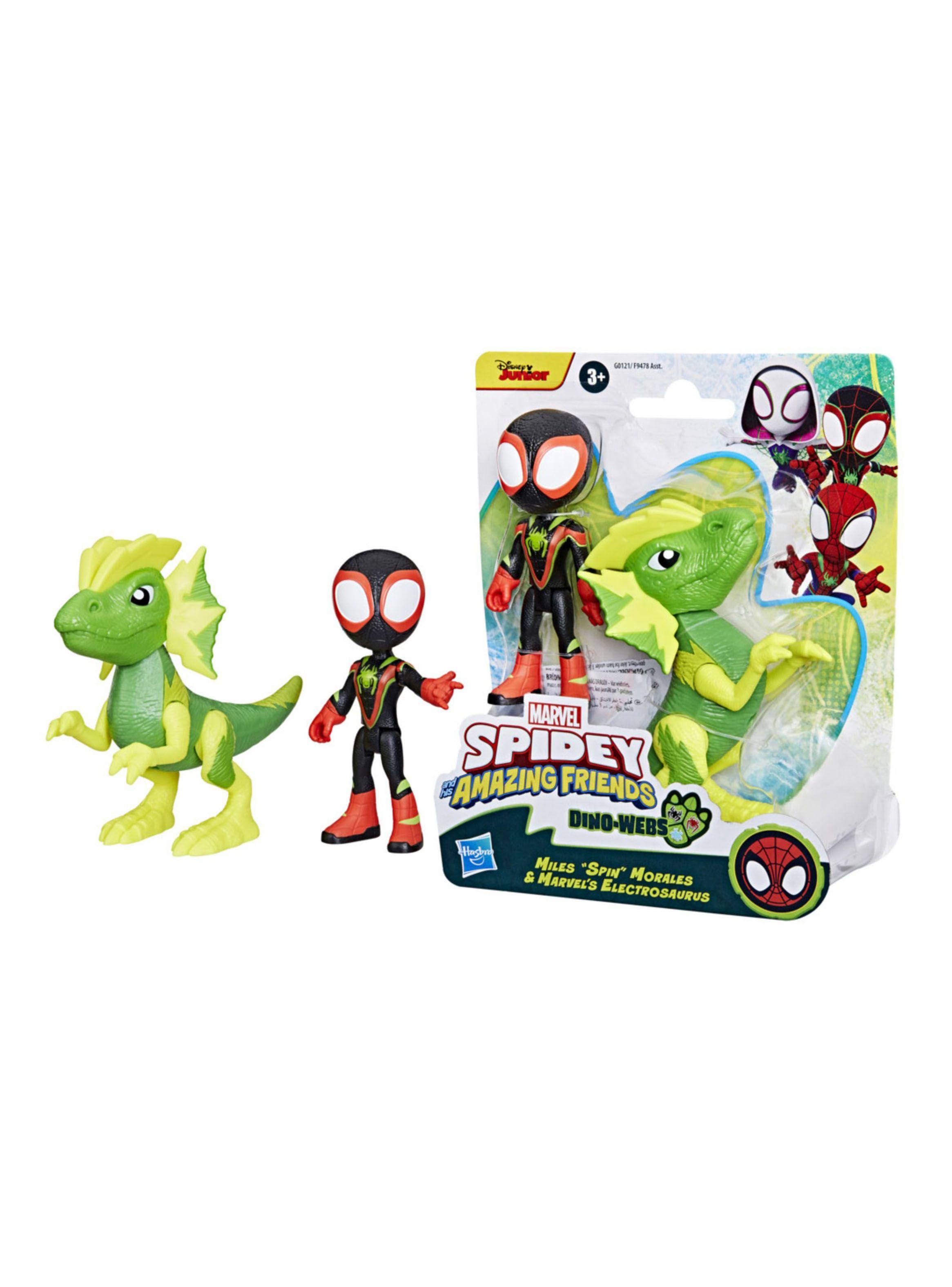 Figura de Acción Miles Spin Morales + Electrosaurus-3