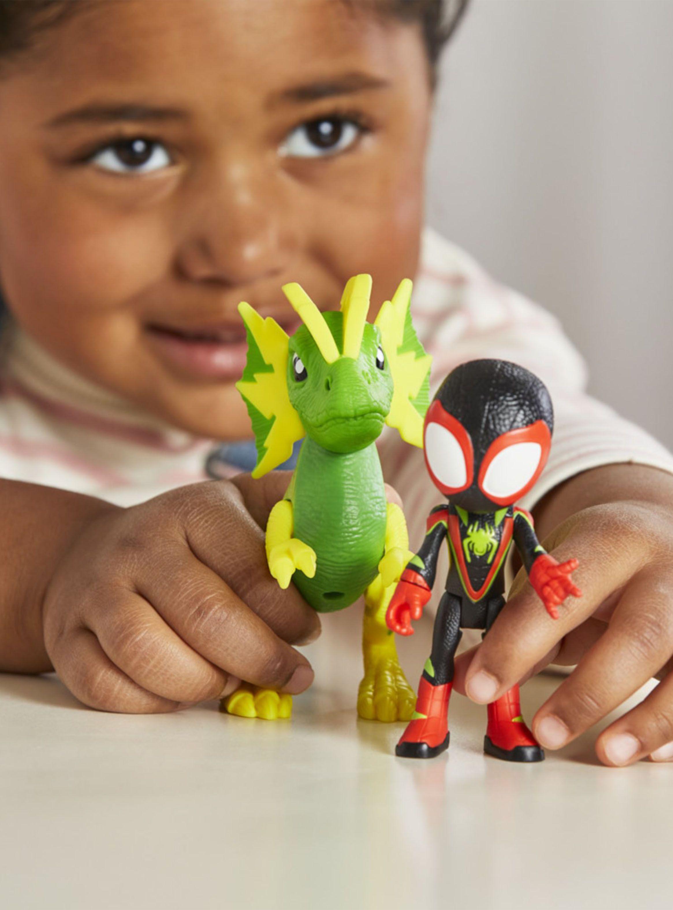 Figura de Acción Miles Spin Morales + Electrosaurus-4