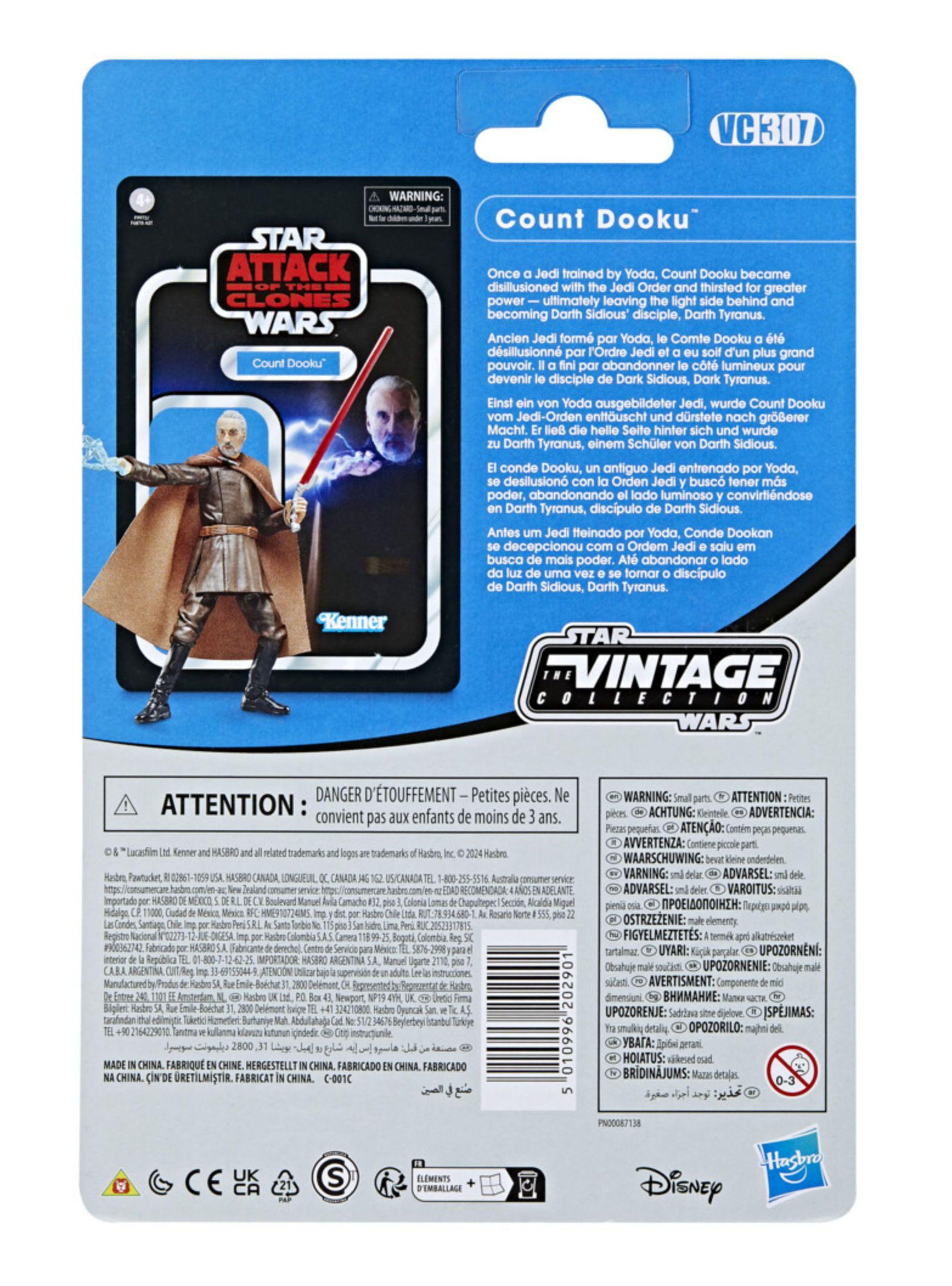 Figura de Acción Vintage Ataque de los Clones Conde Dooku-5