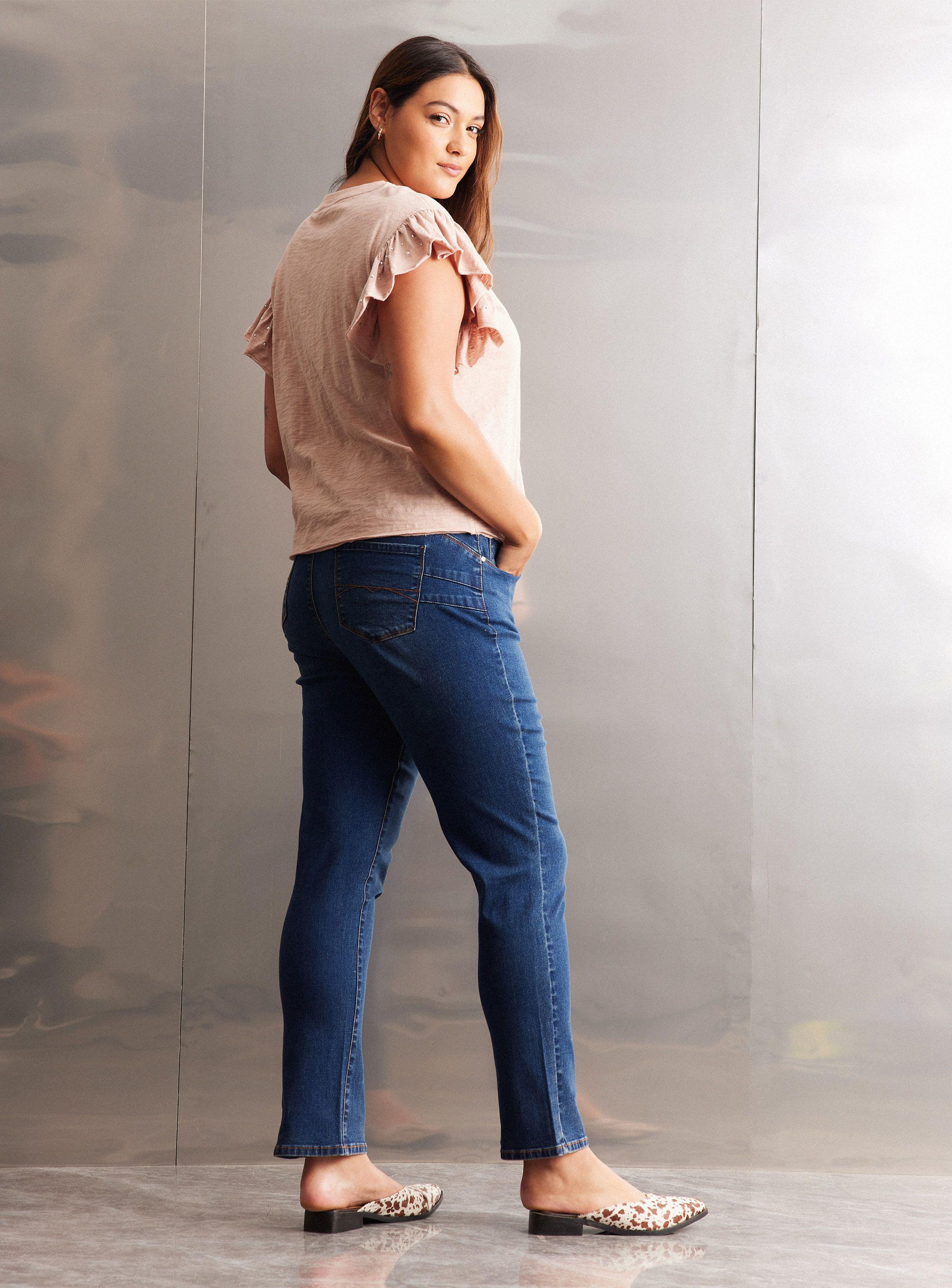 Jeans Bootcut Tiro Alto Curvy-5