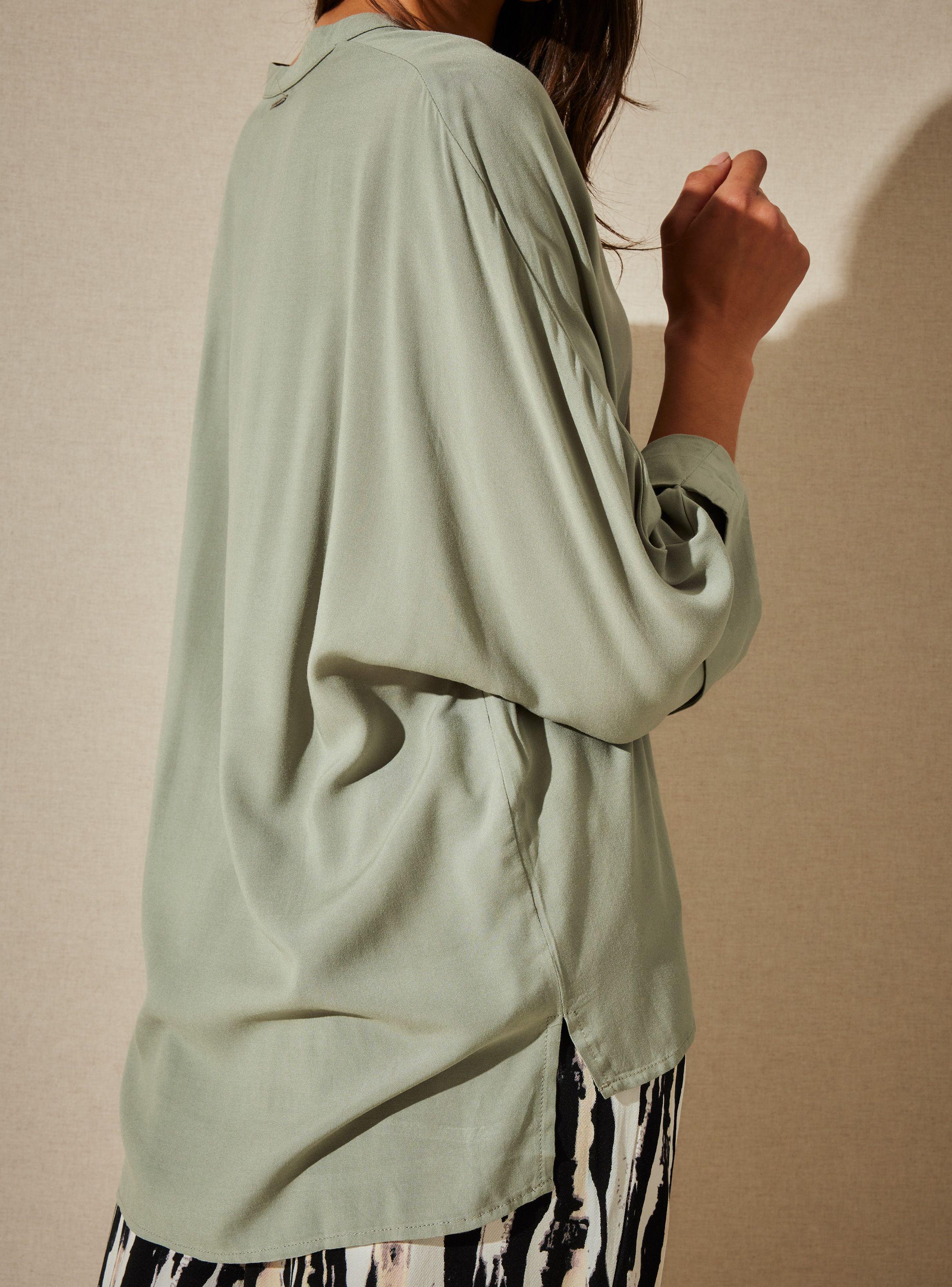 Blusa con Diseño y Manga Ancha-3