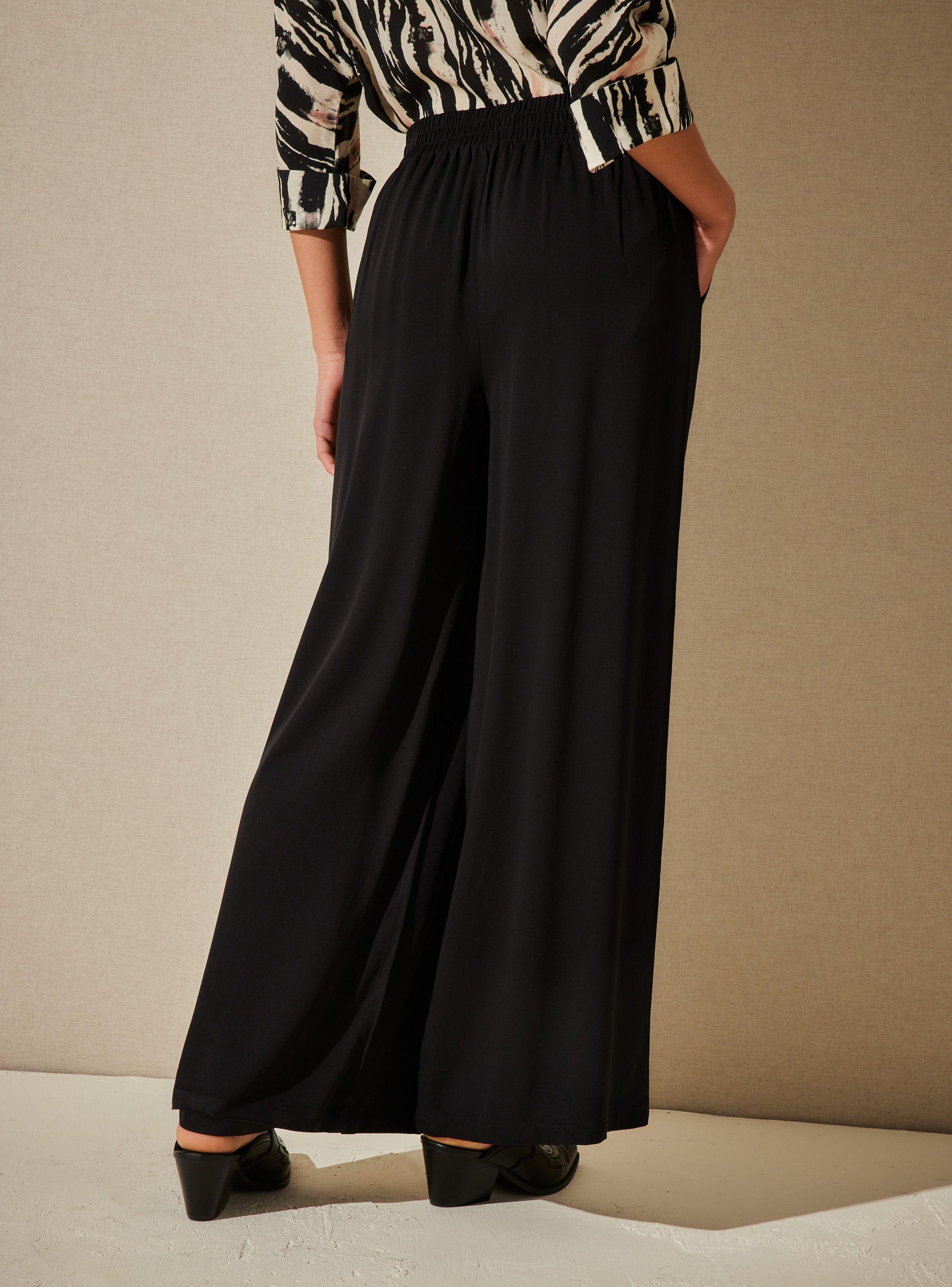 Pantalón Wide Leg con Pinzas-1