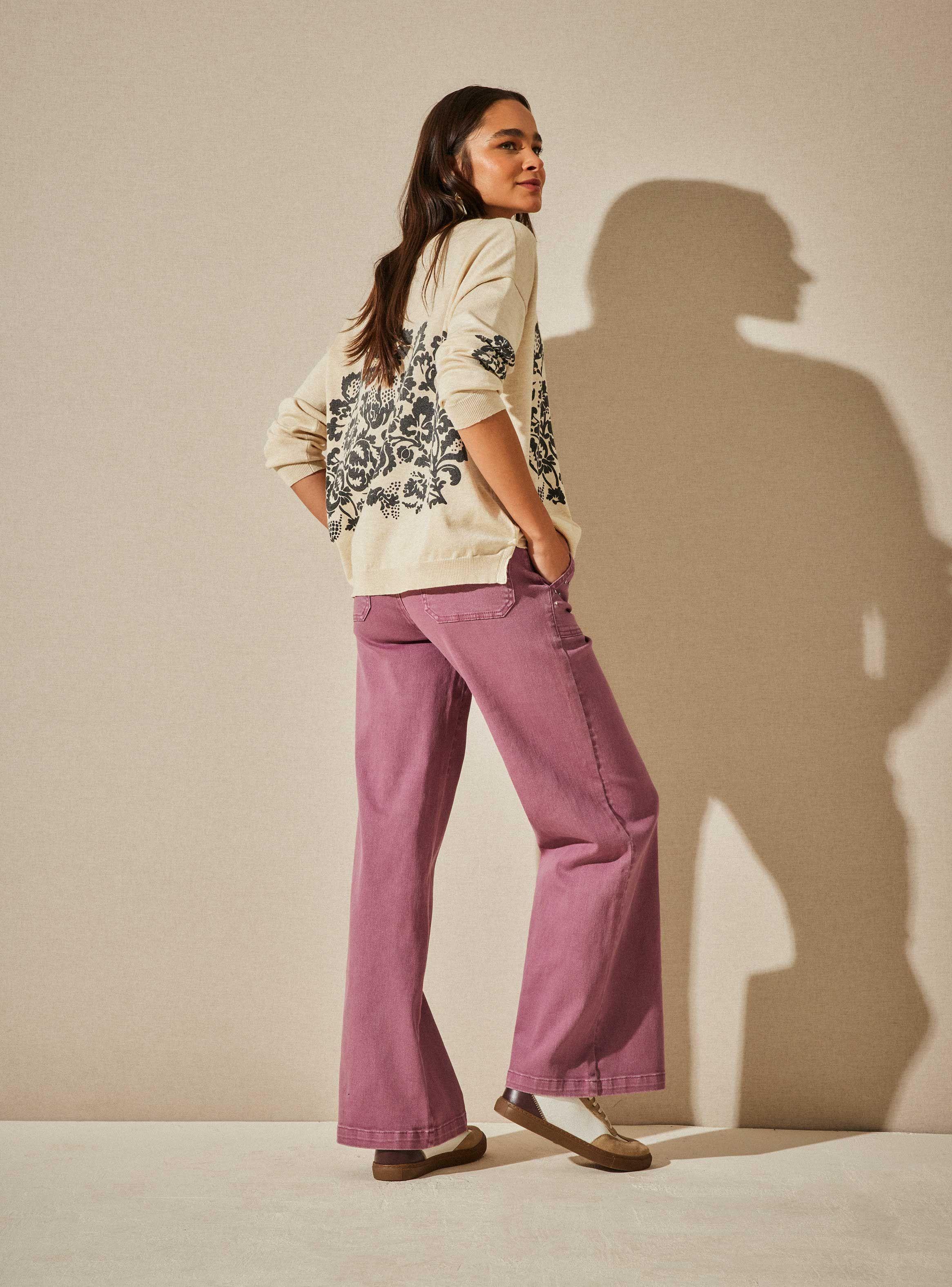 Pantalón Wide Leg Rosé-5