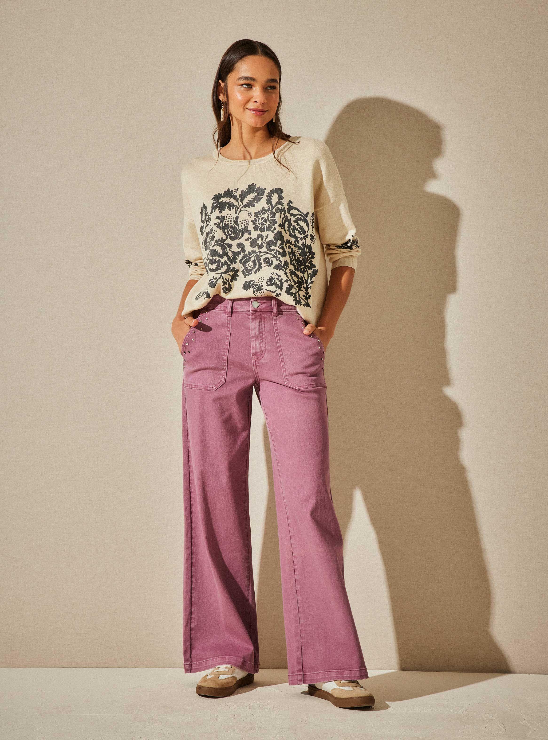 Pantalón Wide Leg Rosé-4