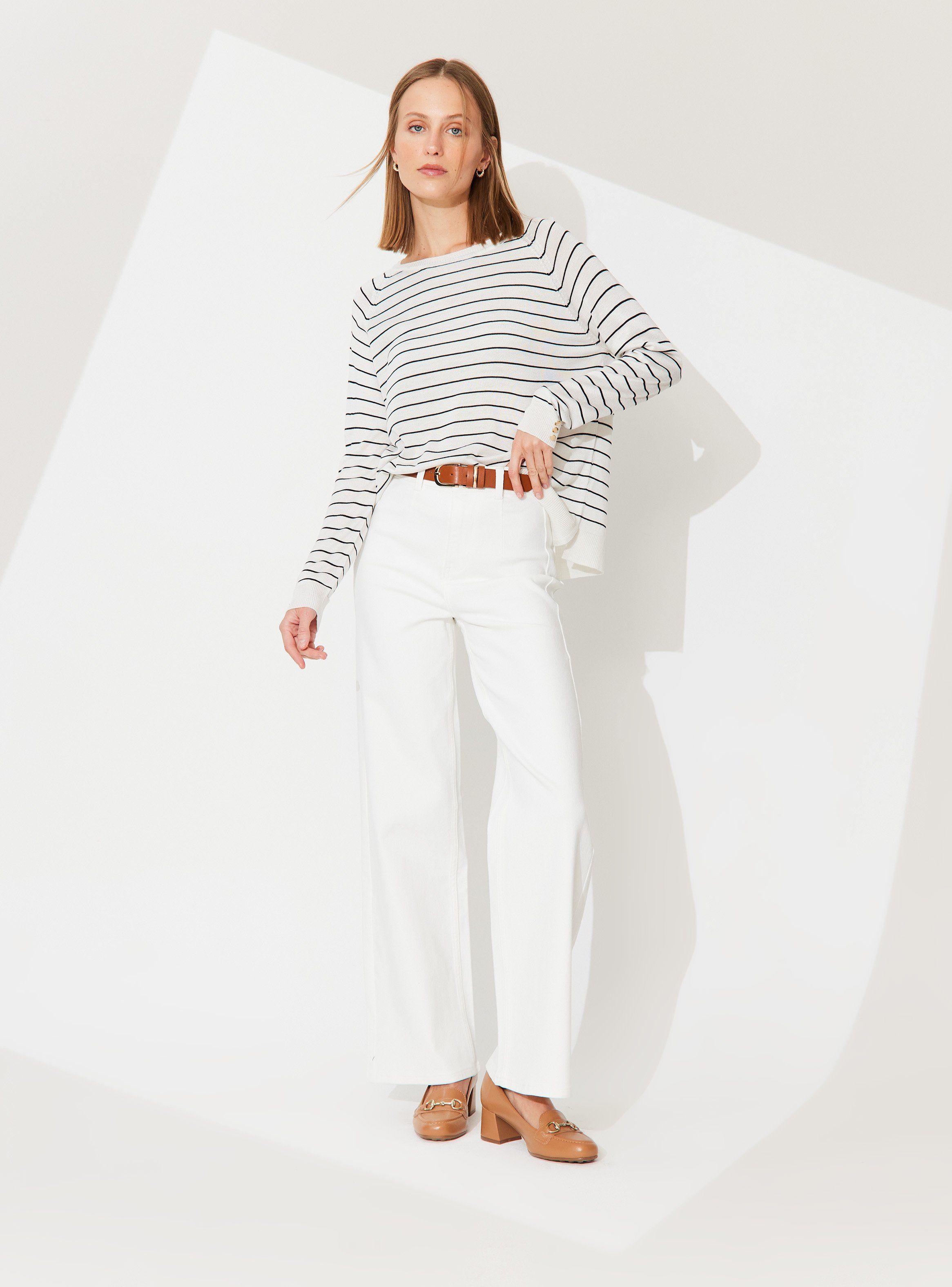 Sweater Rayado Cuello Redondo-4