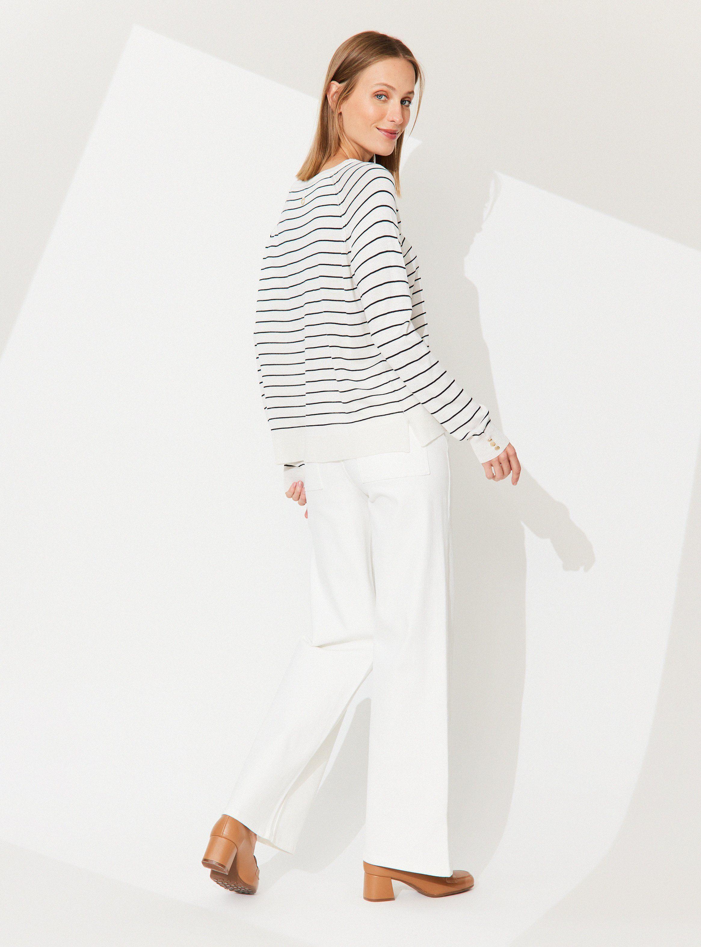 Sweater Rayado Cuello Redondo-5