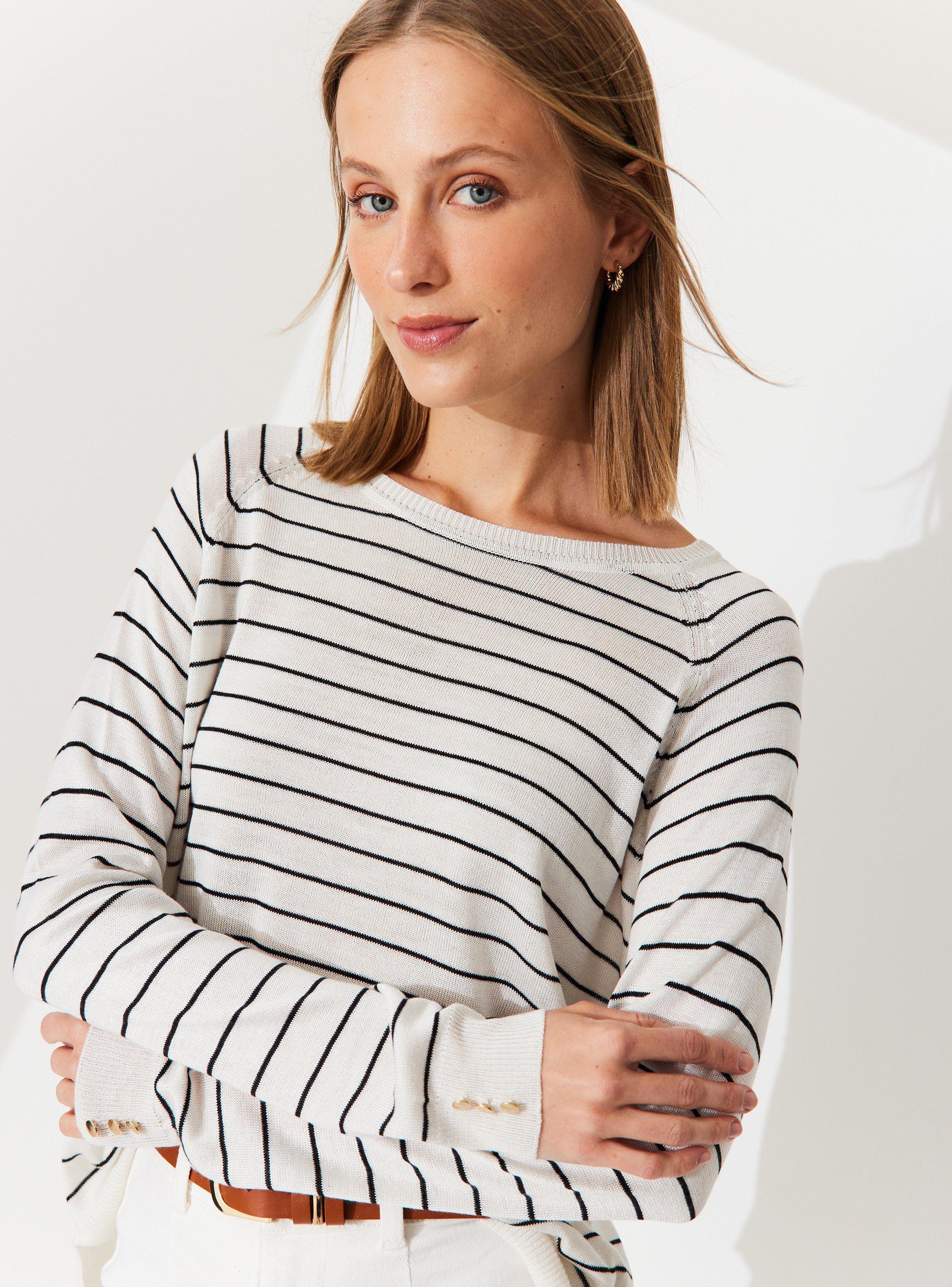 Sweater Rayado Cuello Redondo-2