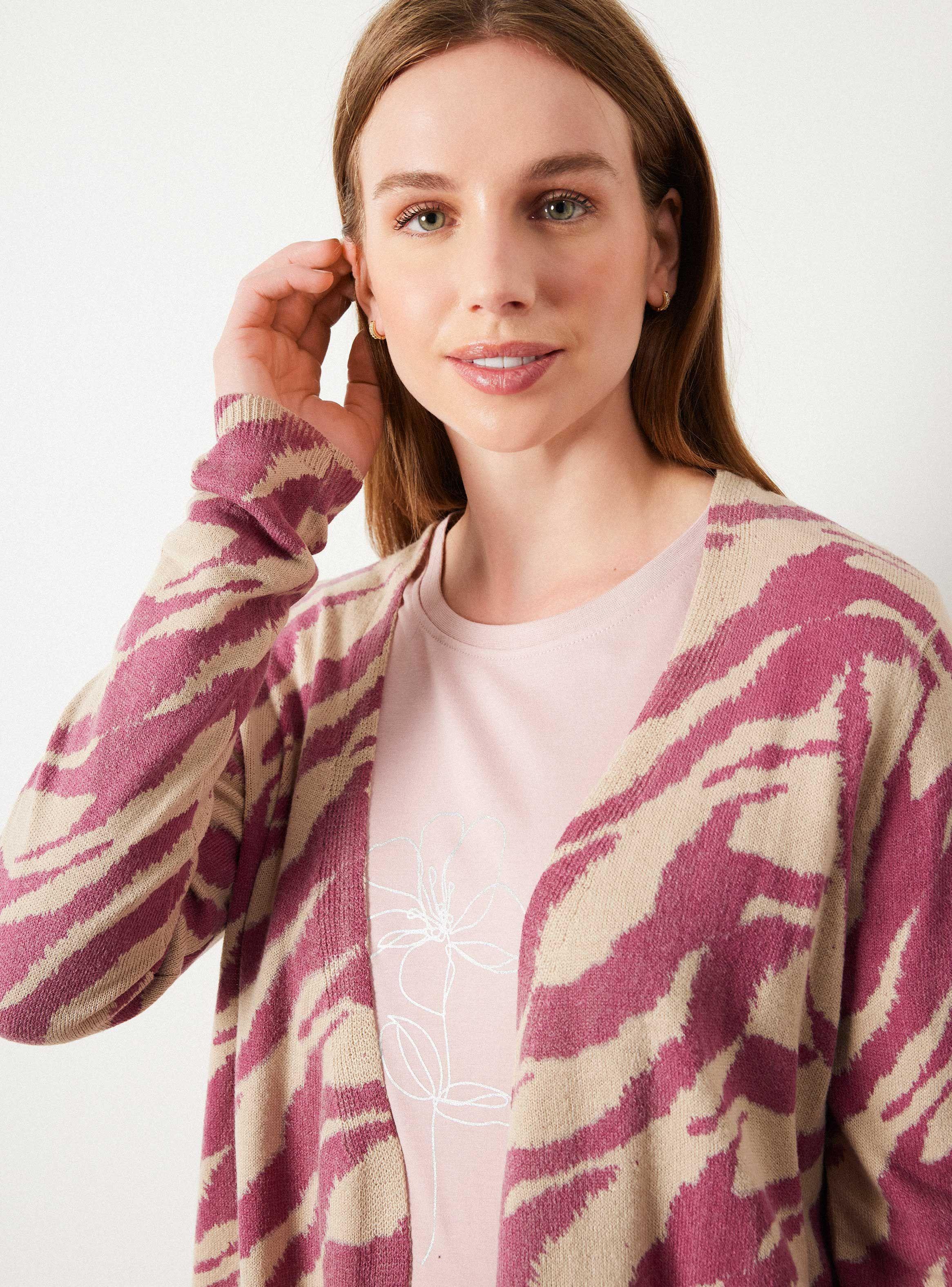 Chaleco Estampado Relaxed Fit Largo-2