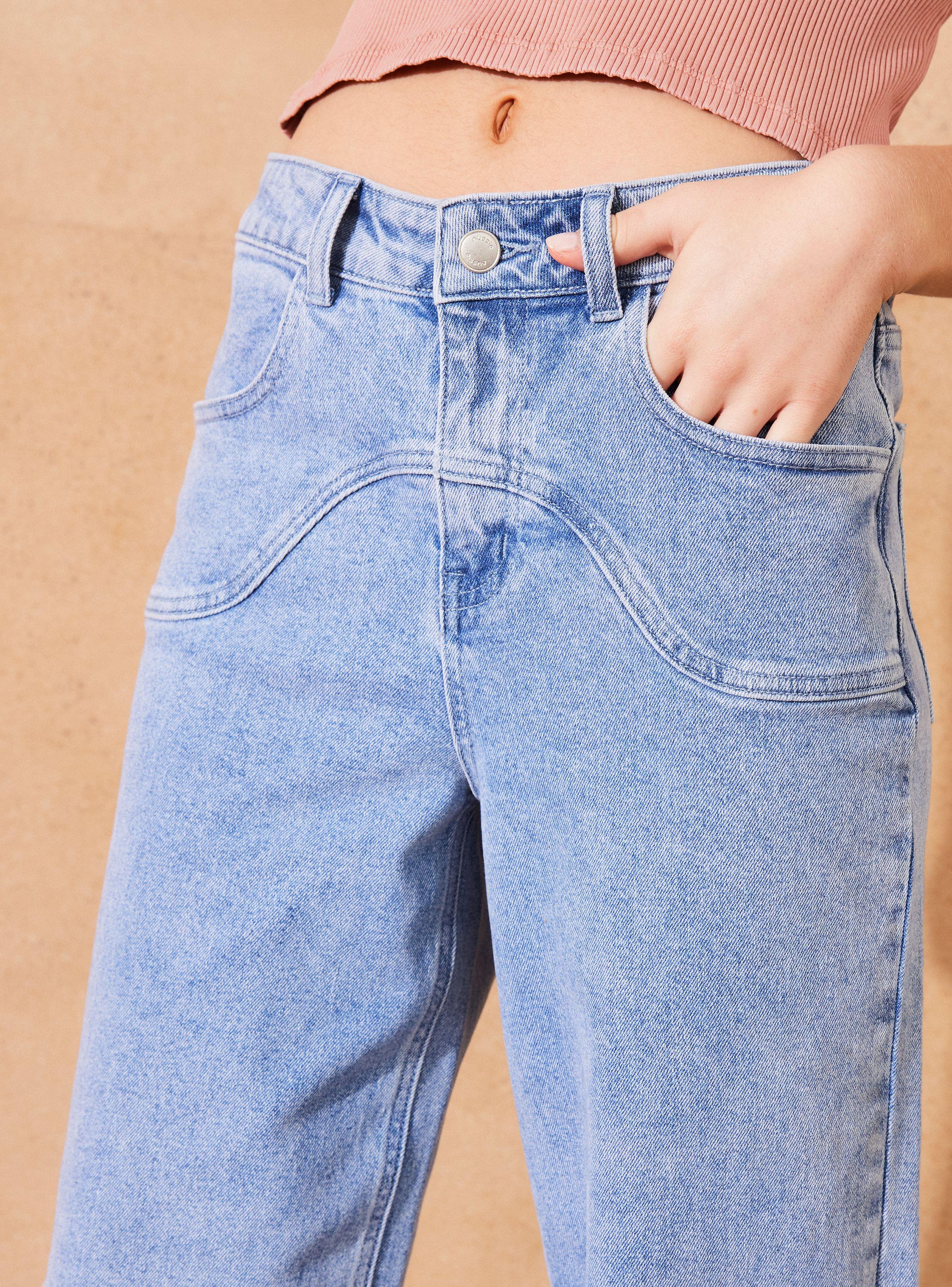 Jeans Wide Leg con Cortes en las Piernas-2