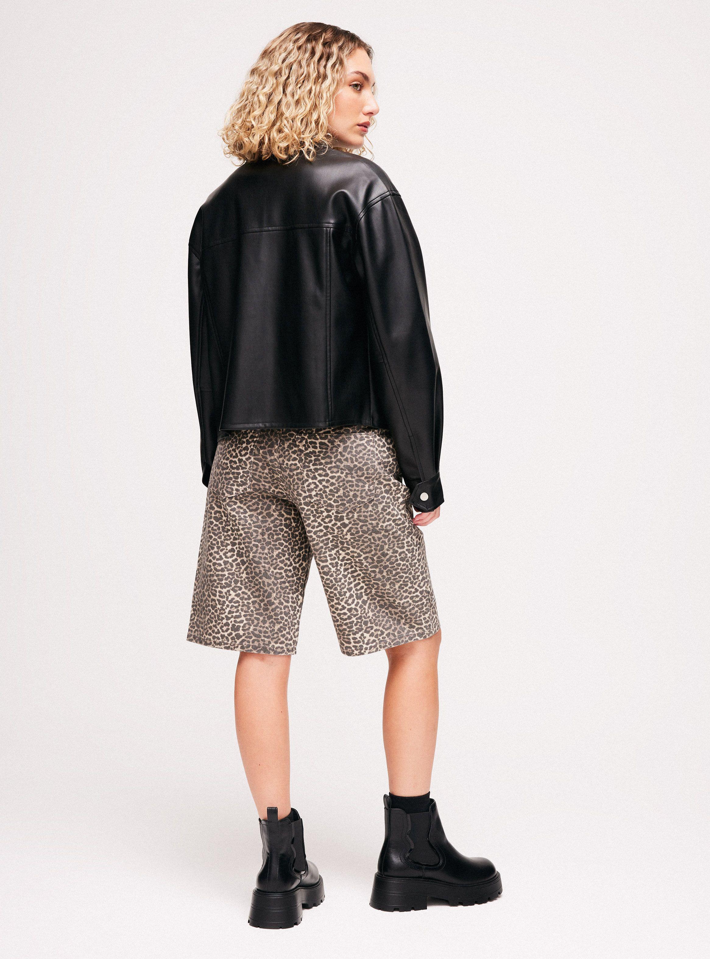 Chaqueta Biker Crop-5