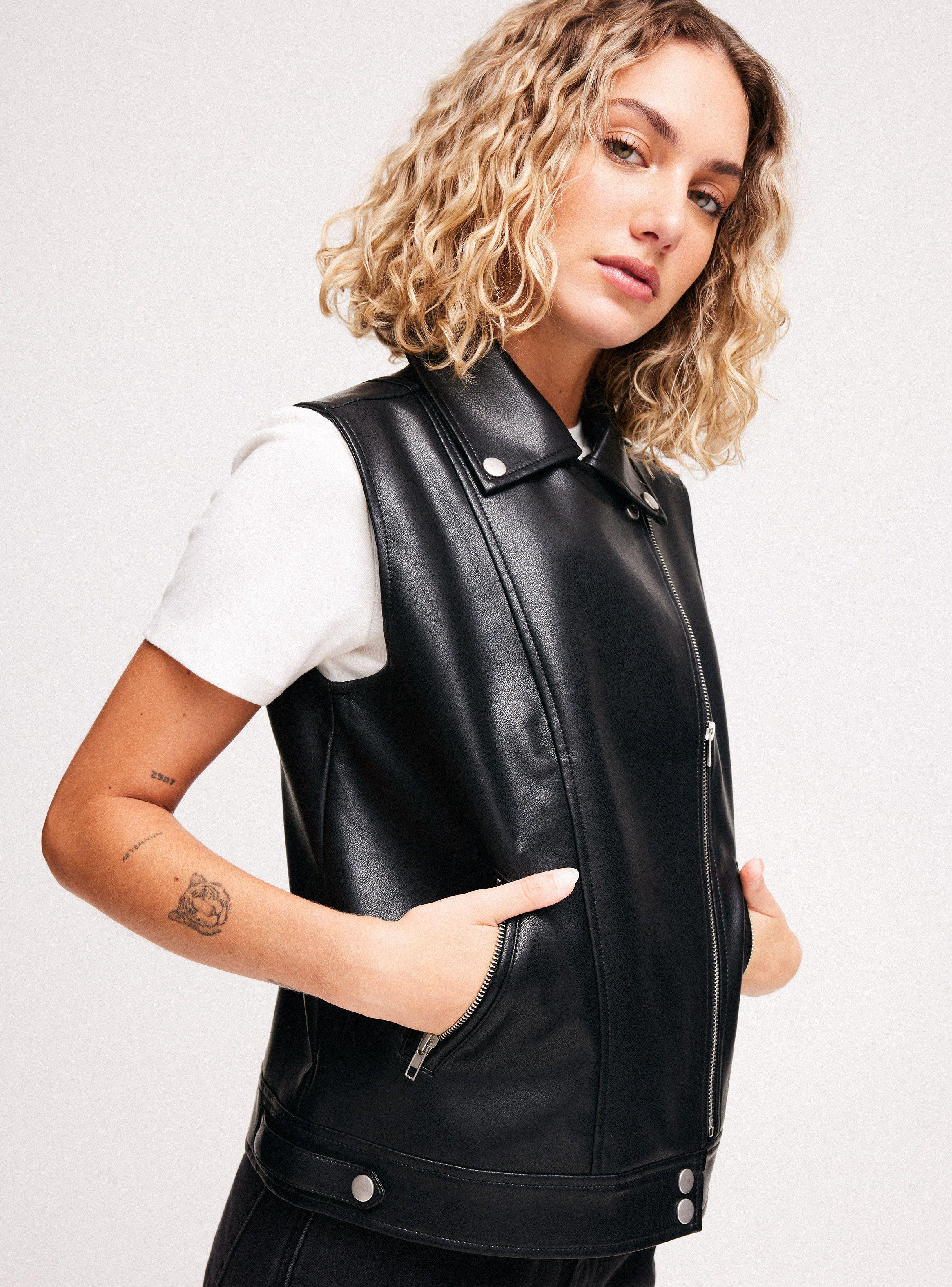 Chaqueta Biker sin Mangas-3