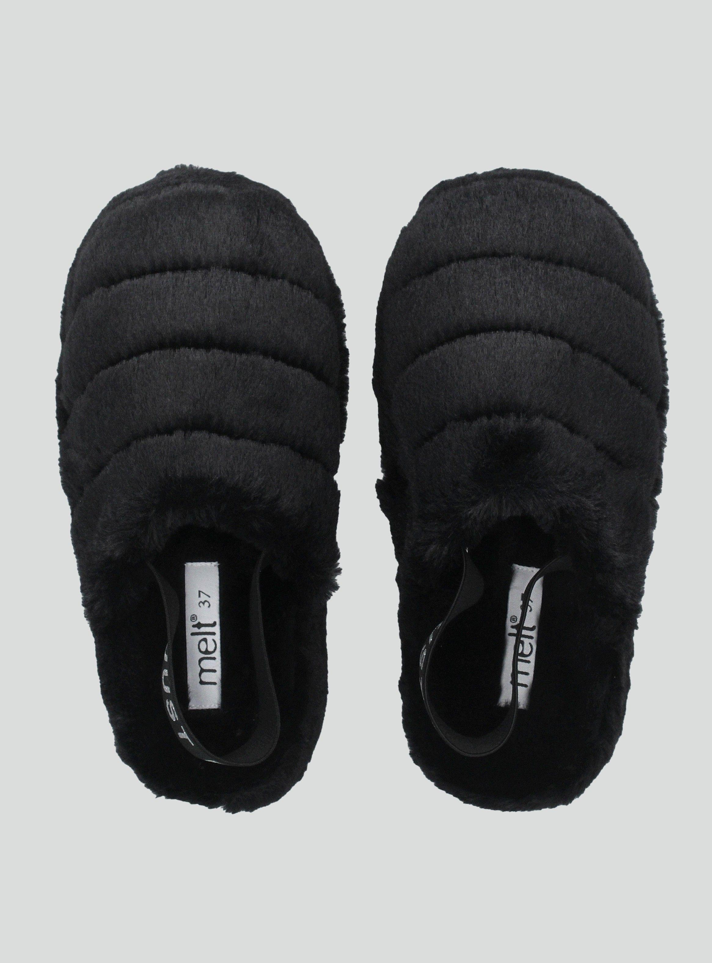 Pantufla Peluda con Elástico eneEl Talón Niña-3
