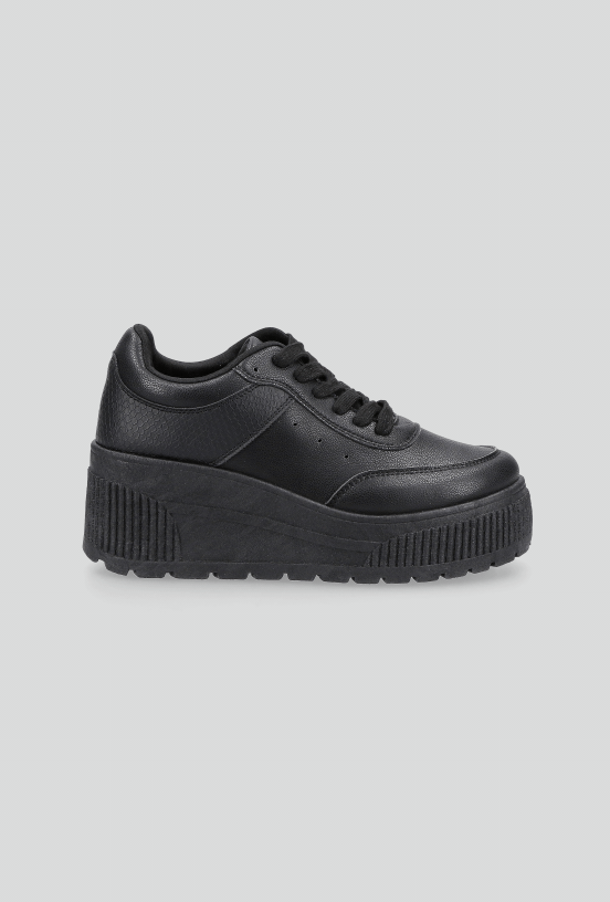 Zapatilla Urbana Diseño Cuña Plataforma Mujer-4