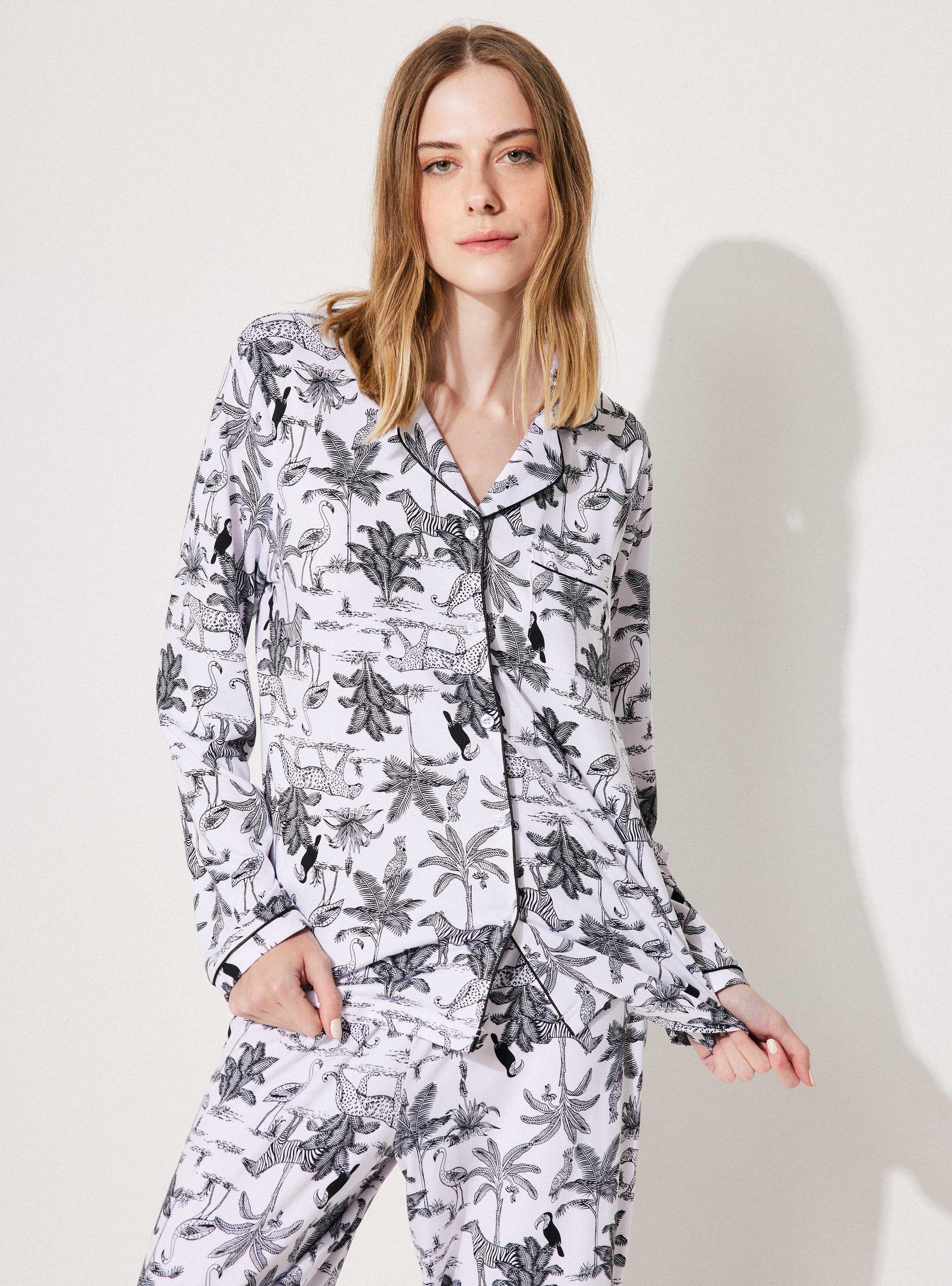 Pijama Camisero Full Print Animals-0