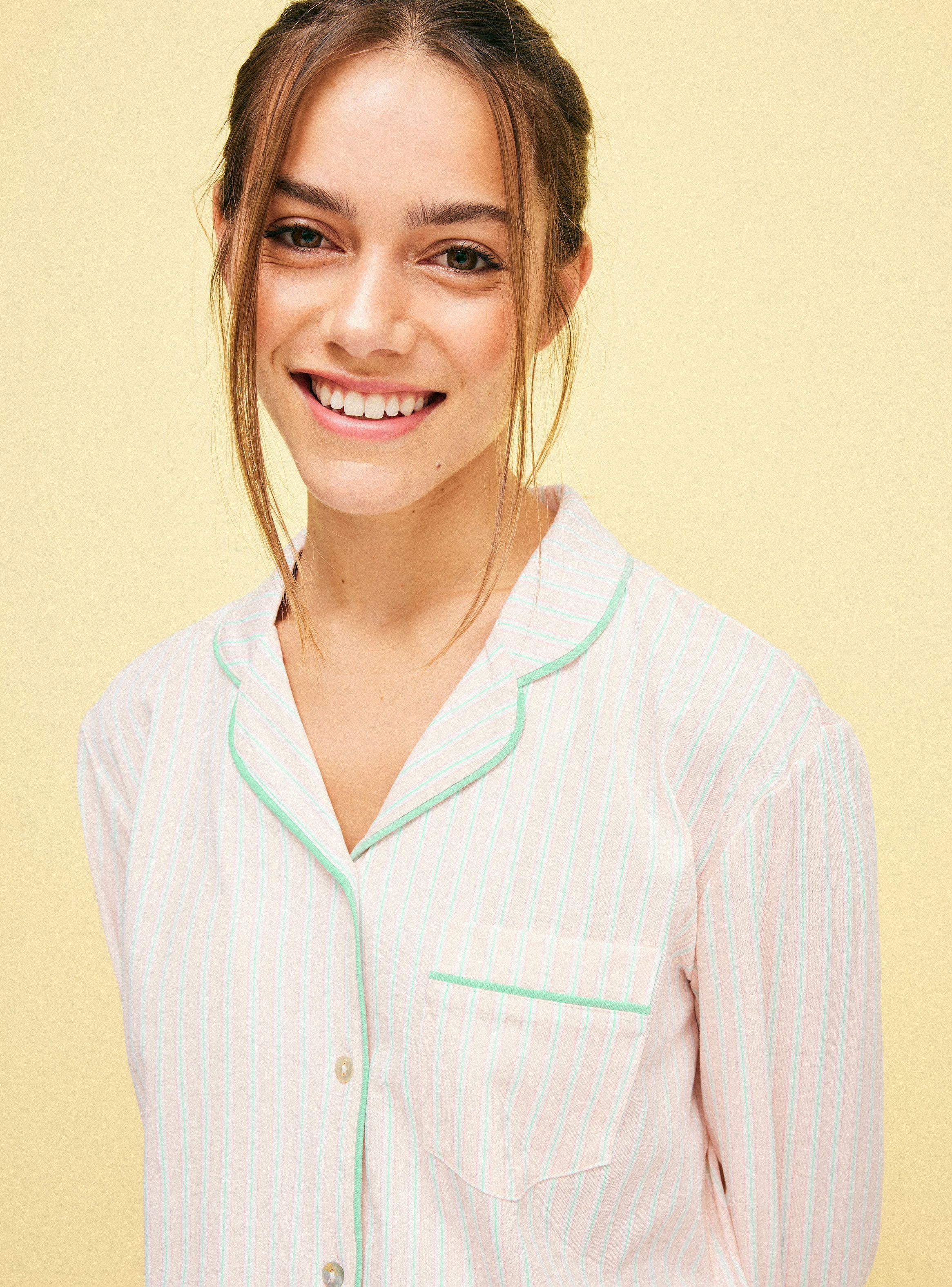Pijama Camisero de Franela Full Print-2