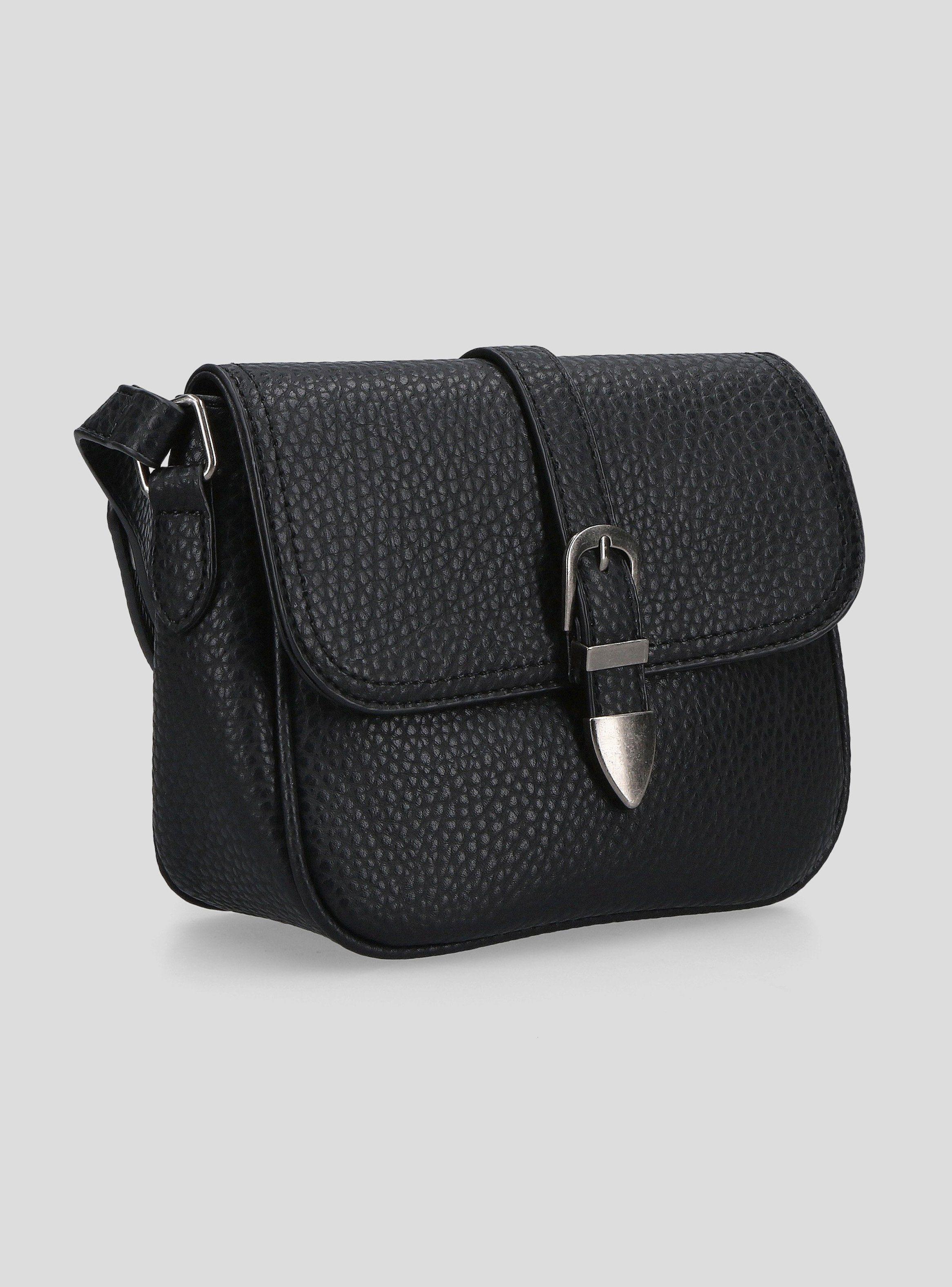 Cartera Crossbody Efecto Cuero con Hebillas-3