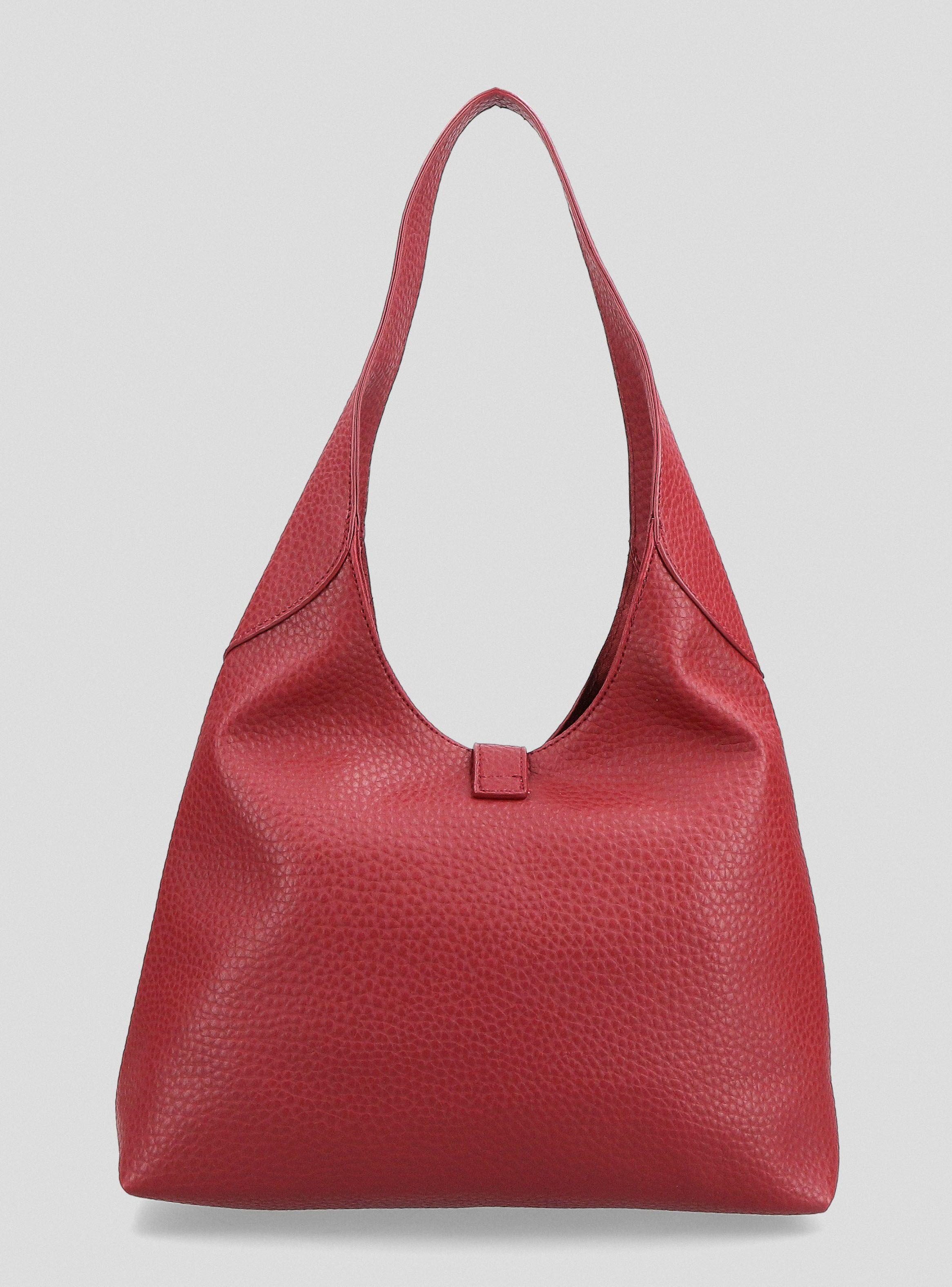 Cartera de Hombro Efecto Cuero-4