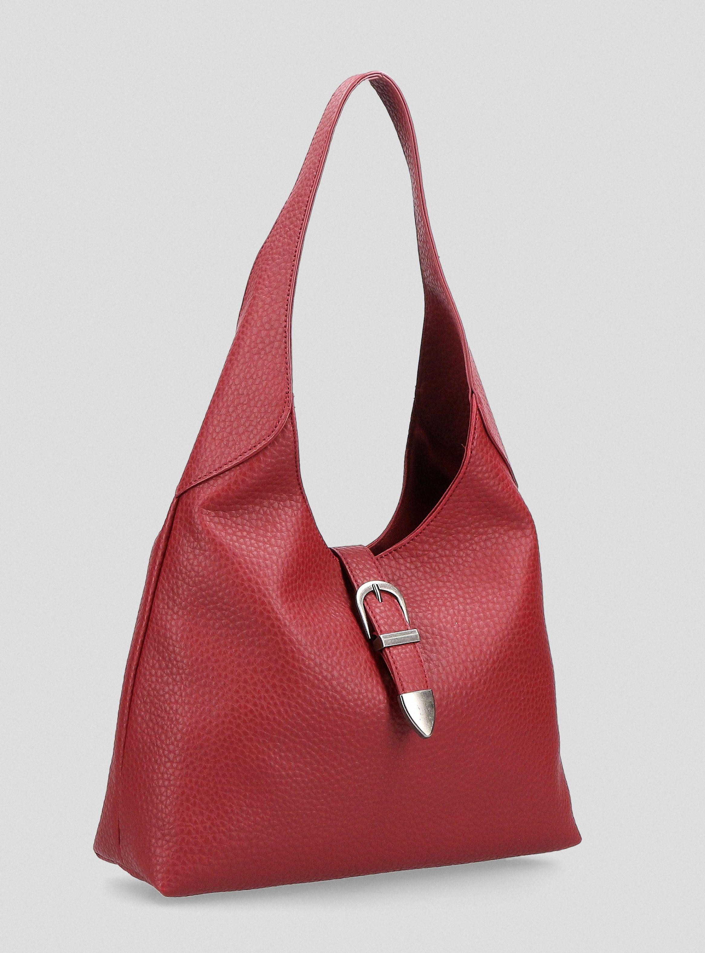 Cartera de Hombro Efecto Cuero-3