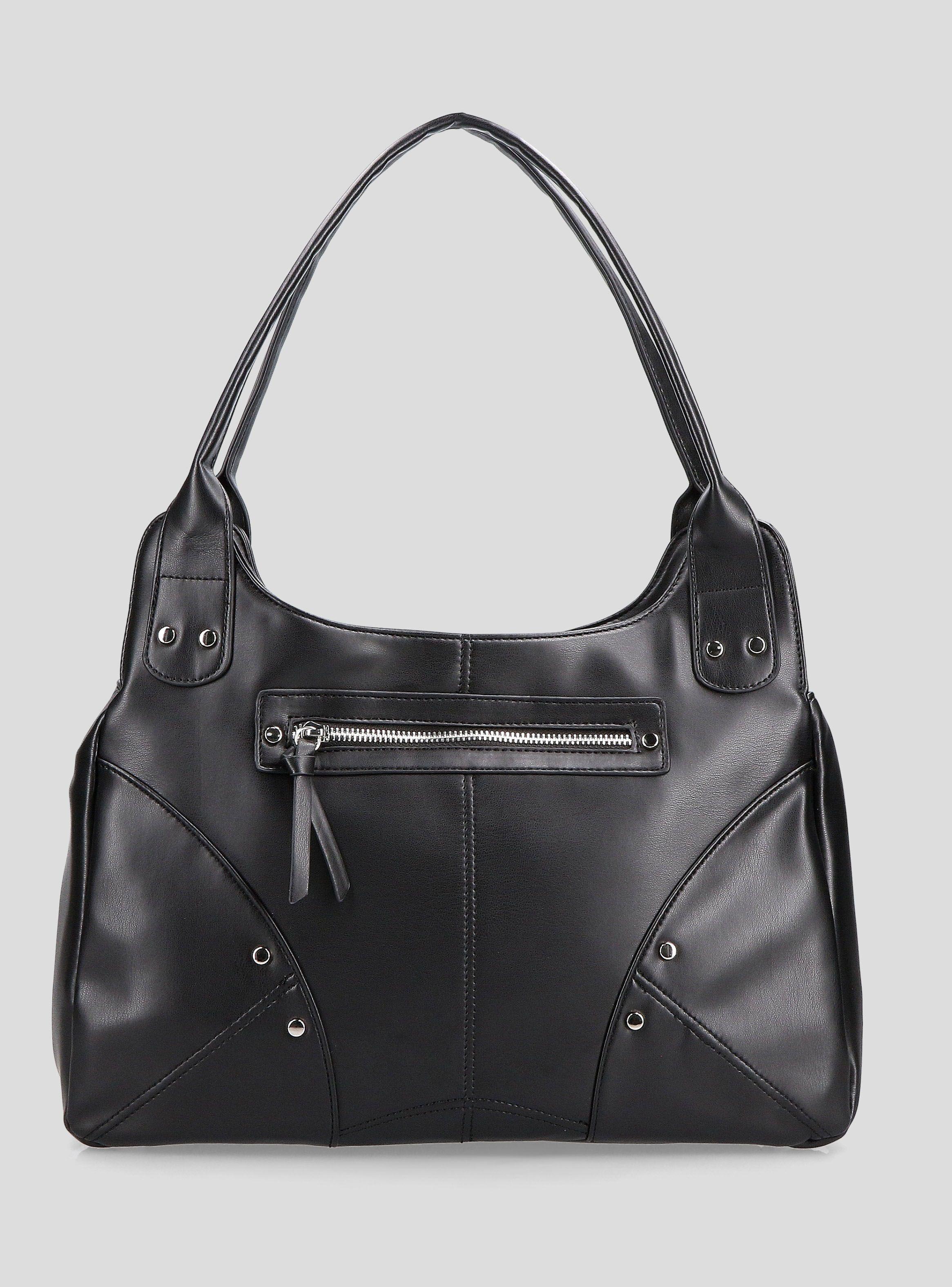 Cartera Tote Tachas y Cierre-2