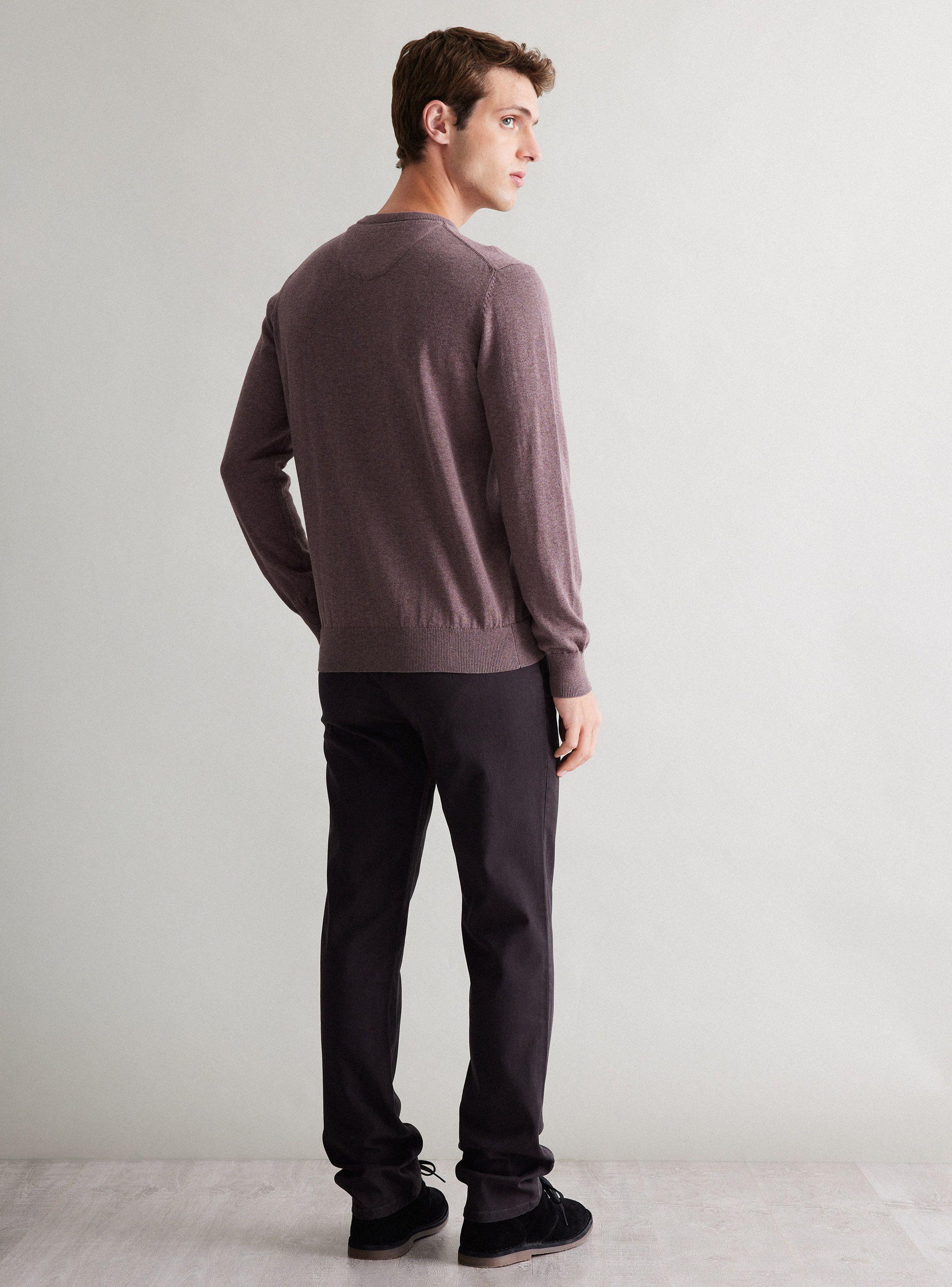 Sweater Básico Cuello Redondo Casual-5