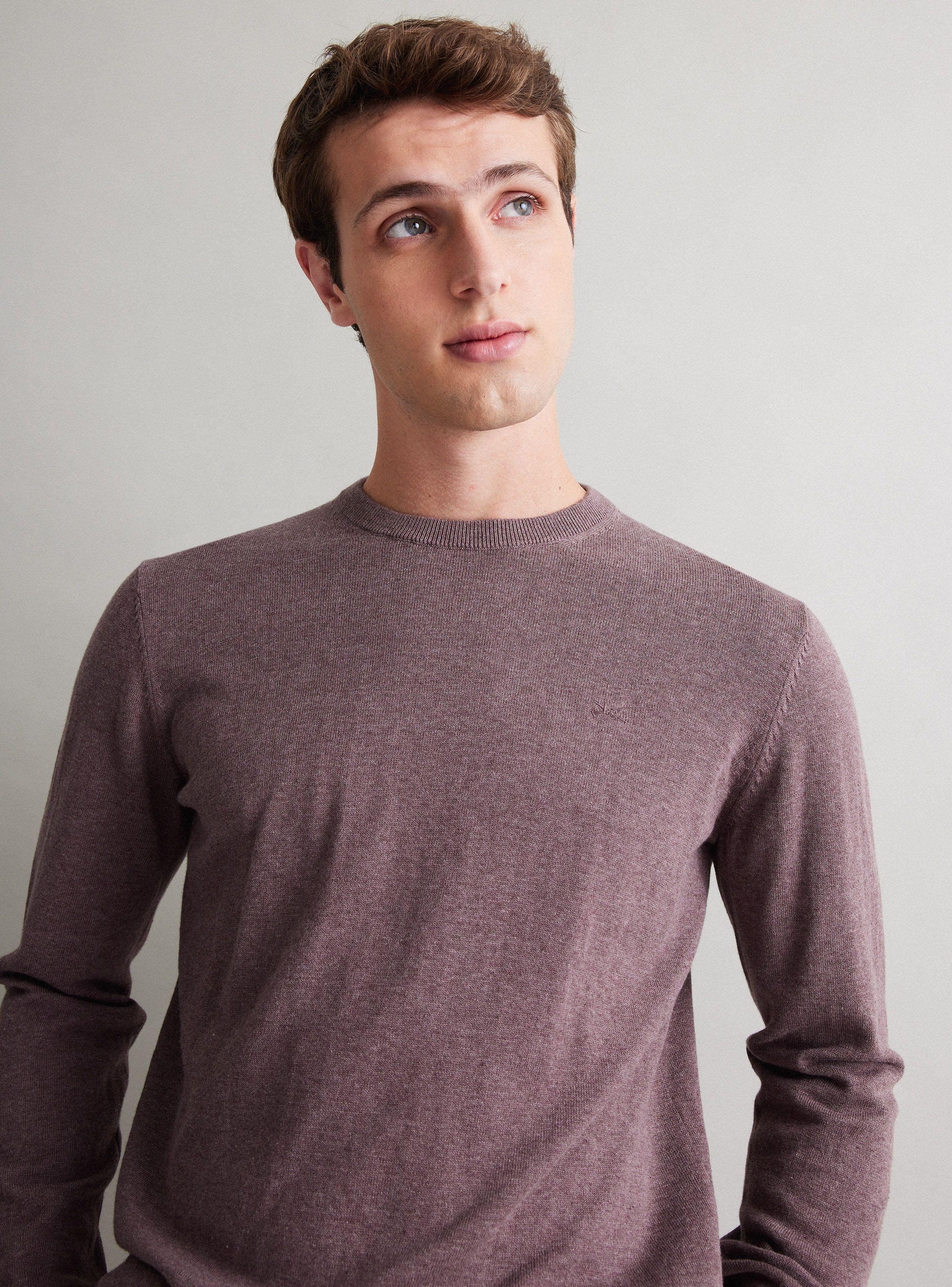 Sweater Básico Cuello Redondo Casual-2