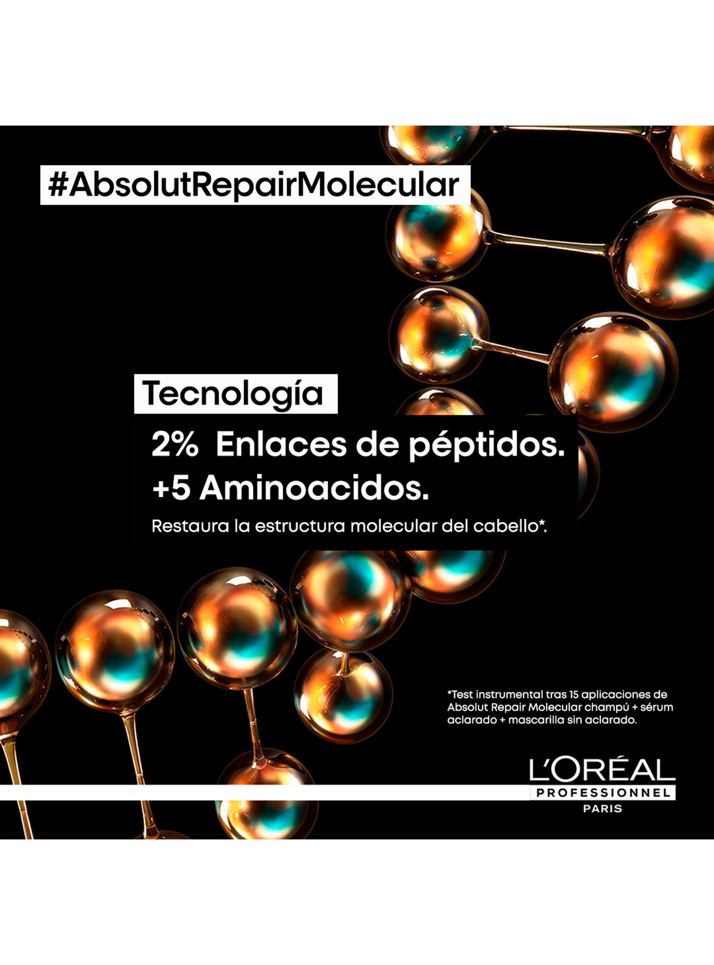 Máscara Absolut Repair Molecular de Reparación Molecular Profunda para Cabello Dañado 250ml-4