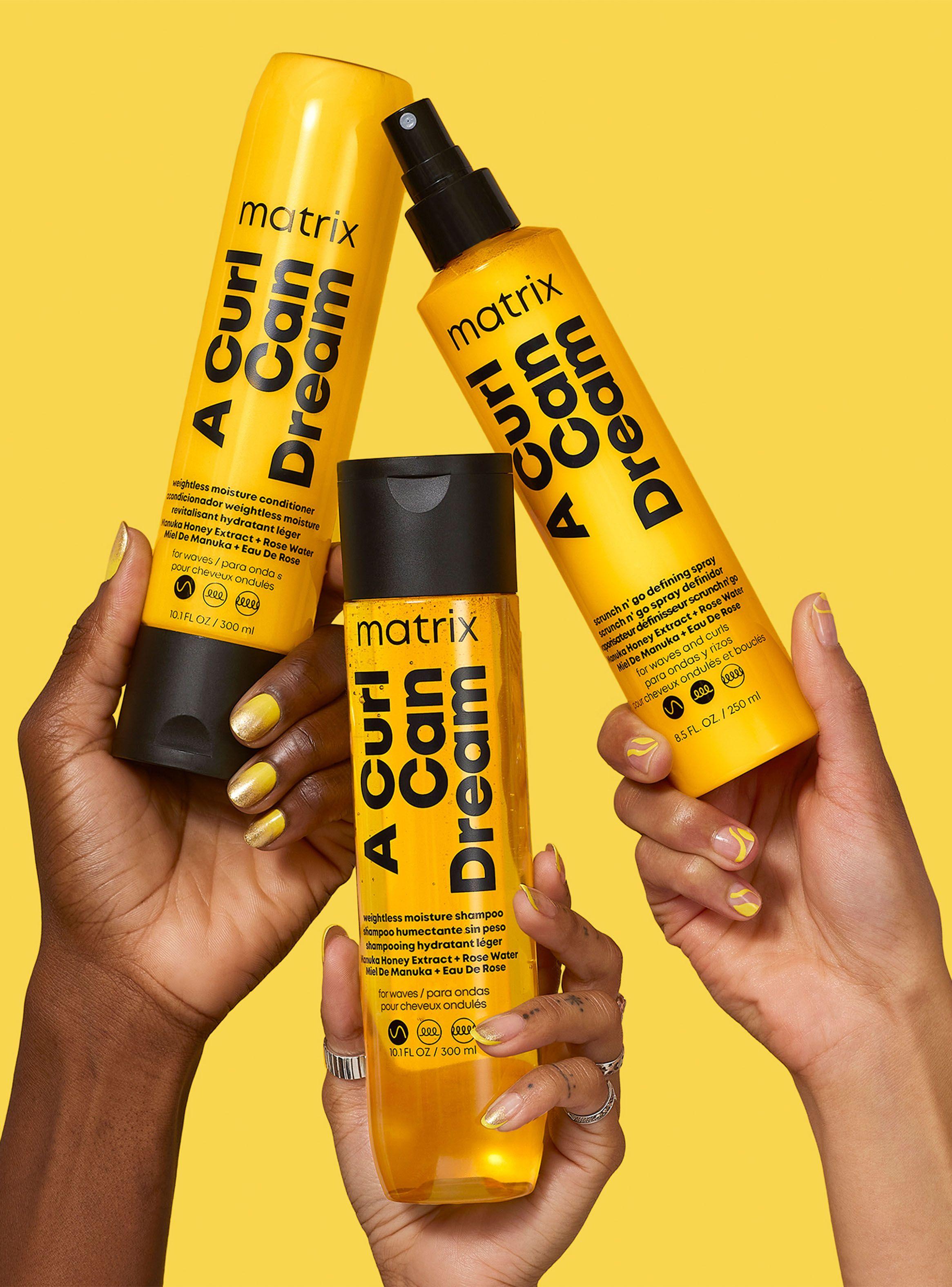 Set Shampoo 300ml + Acondicionador 300ml Hidratante Ligero Cabello Ondulado A Curl Can Dream-3