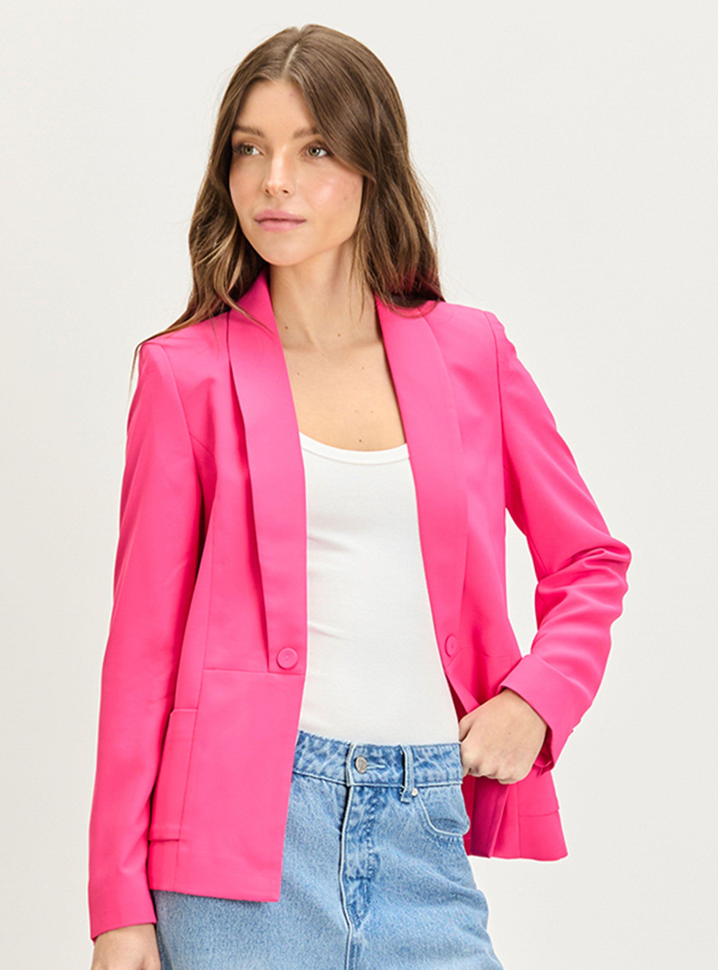 Blazer Liso con Diseño Regular-0