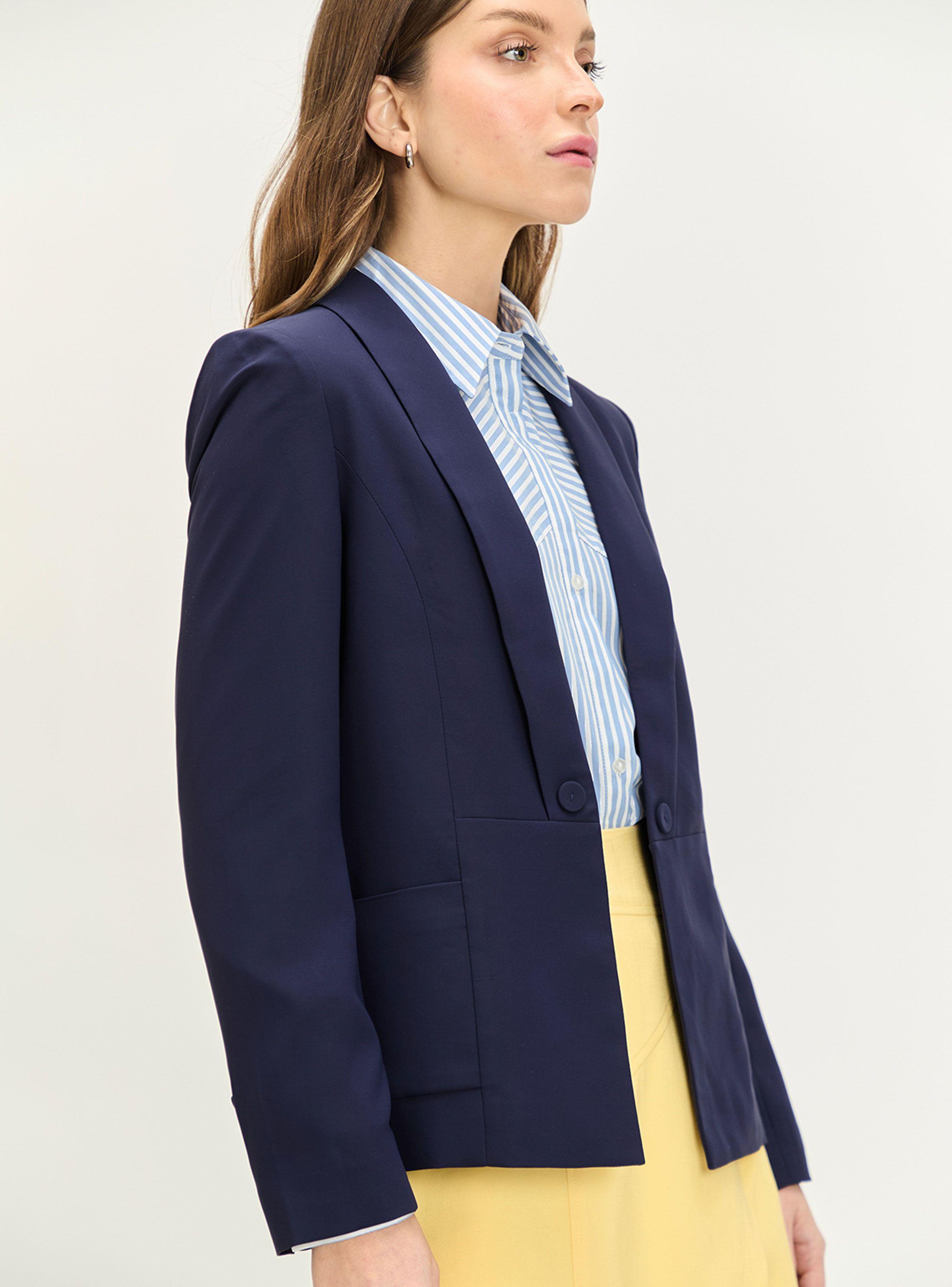 Blazer Liso con Cuello V-2