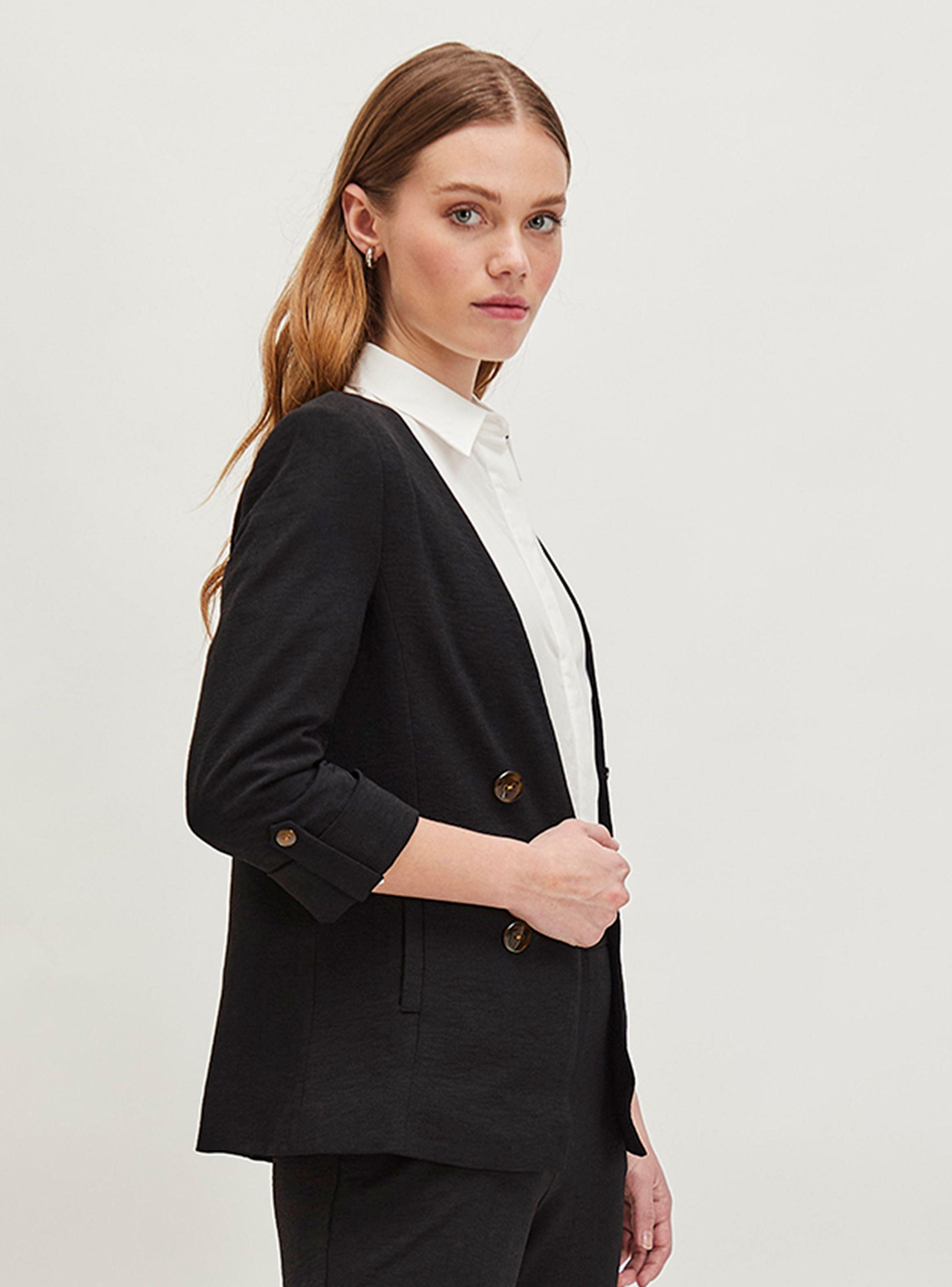 Blazer Liso Formal Botones-1