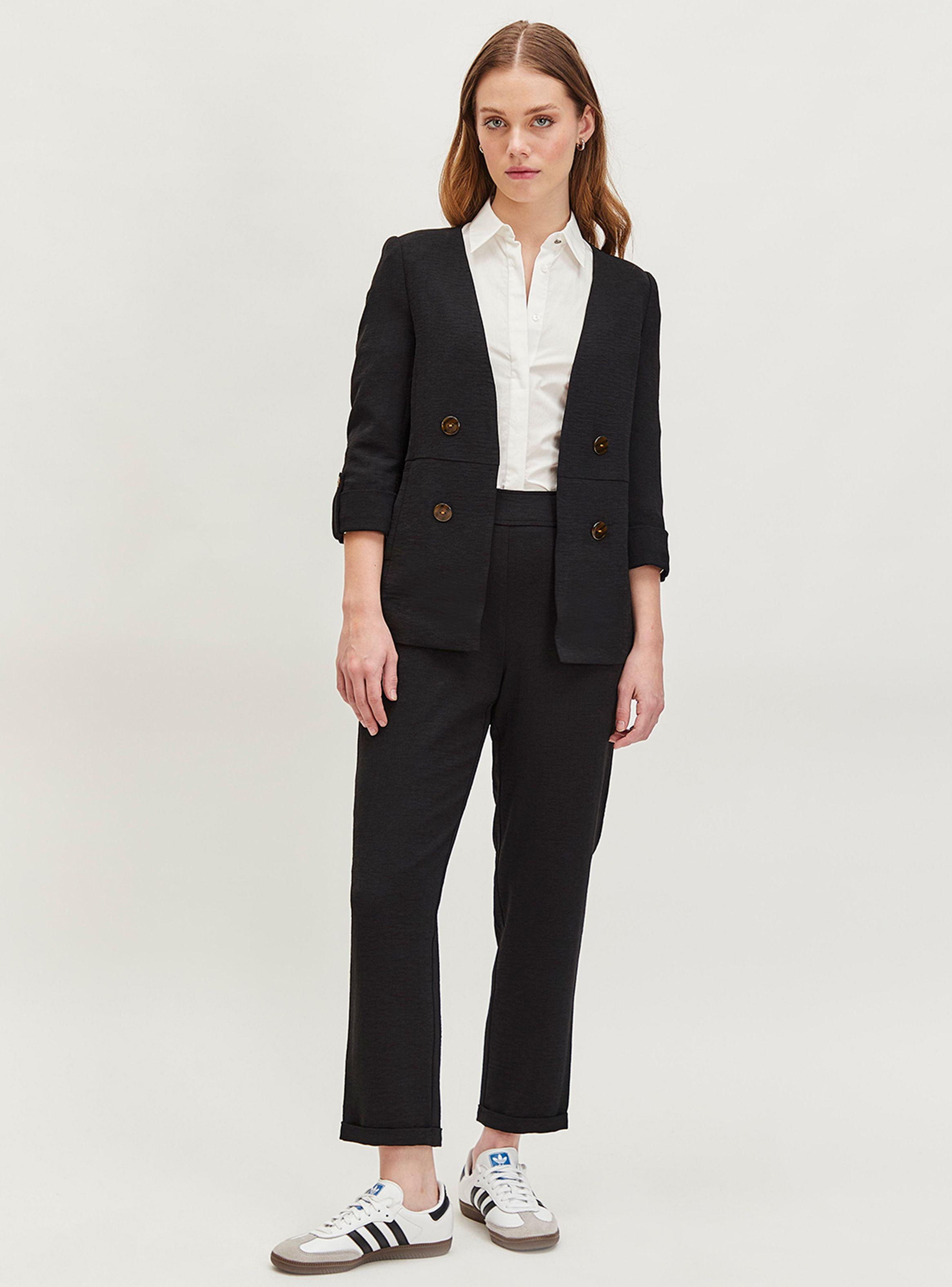 Blazer Liso Formal Botones-3