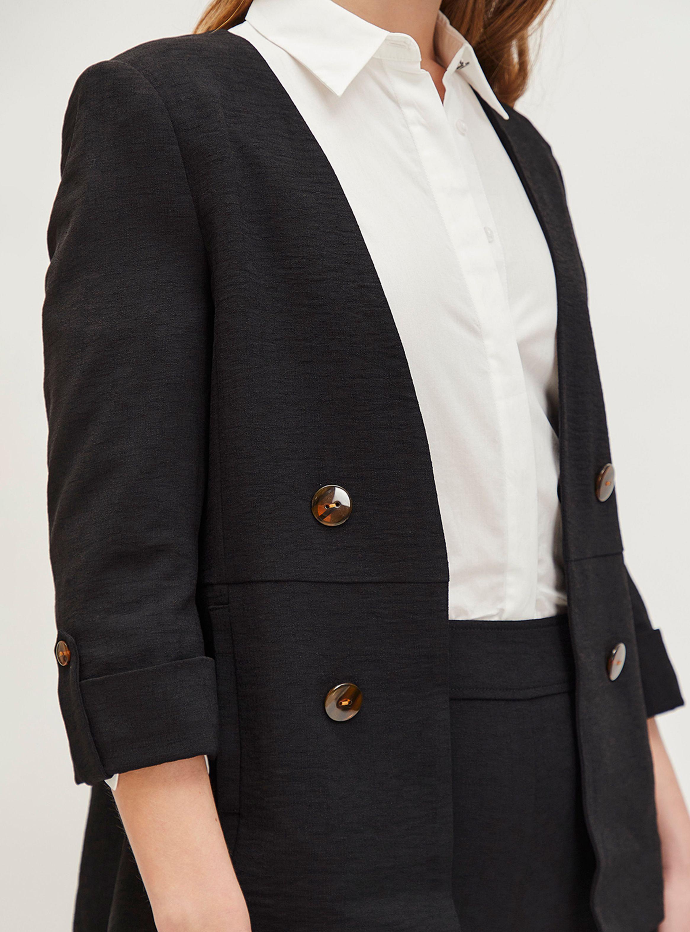 Blazer Liso Formal Botones-2
