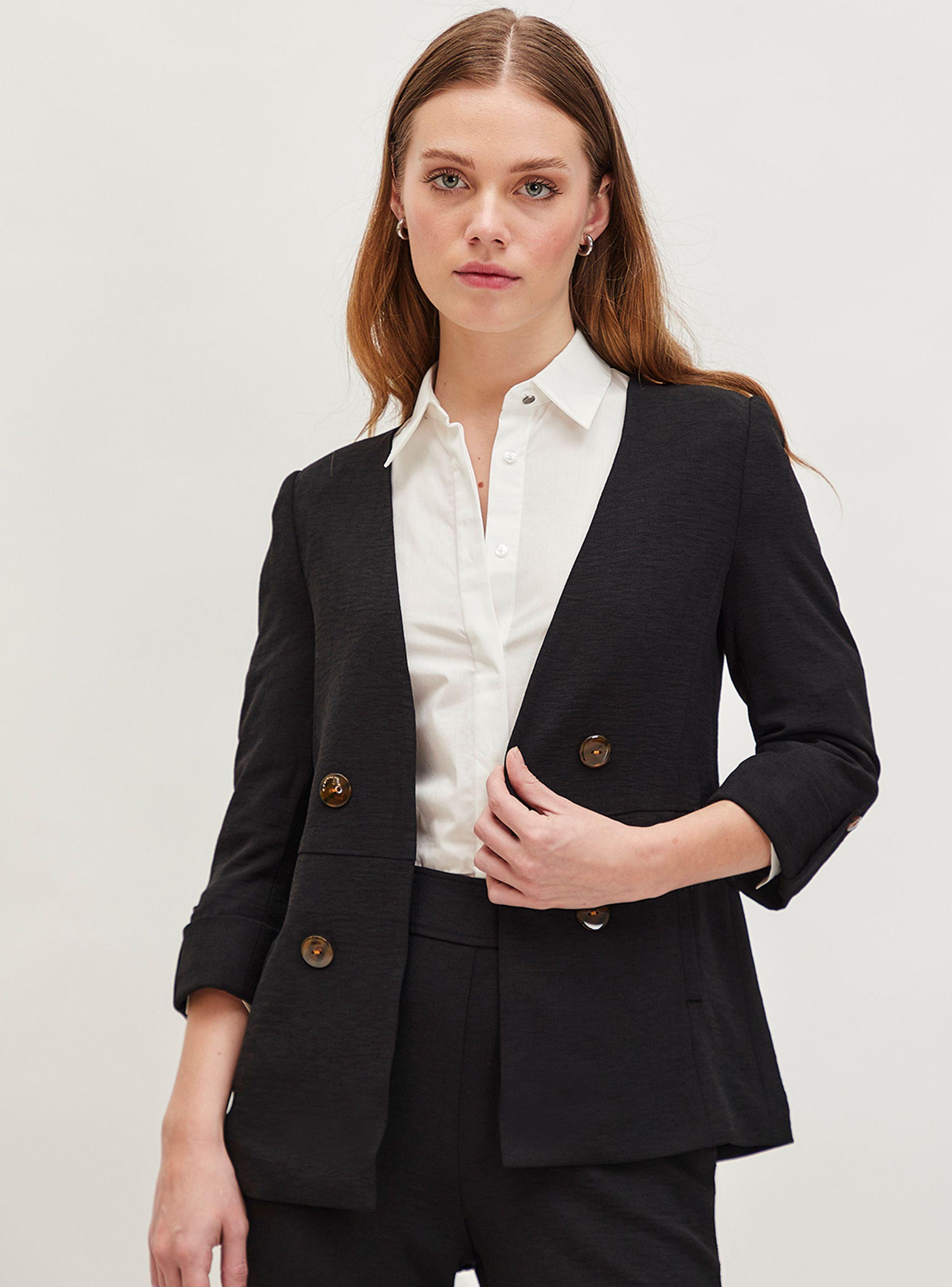Blazer Liso Formal Botones-0