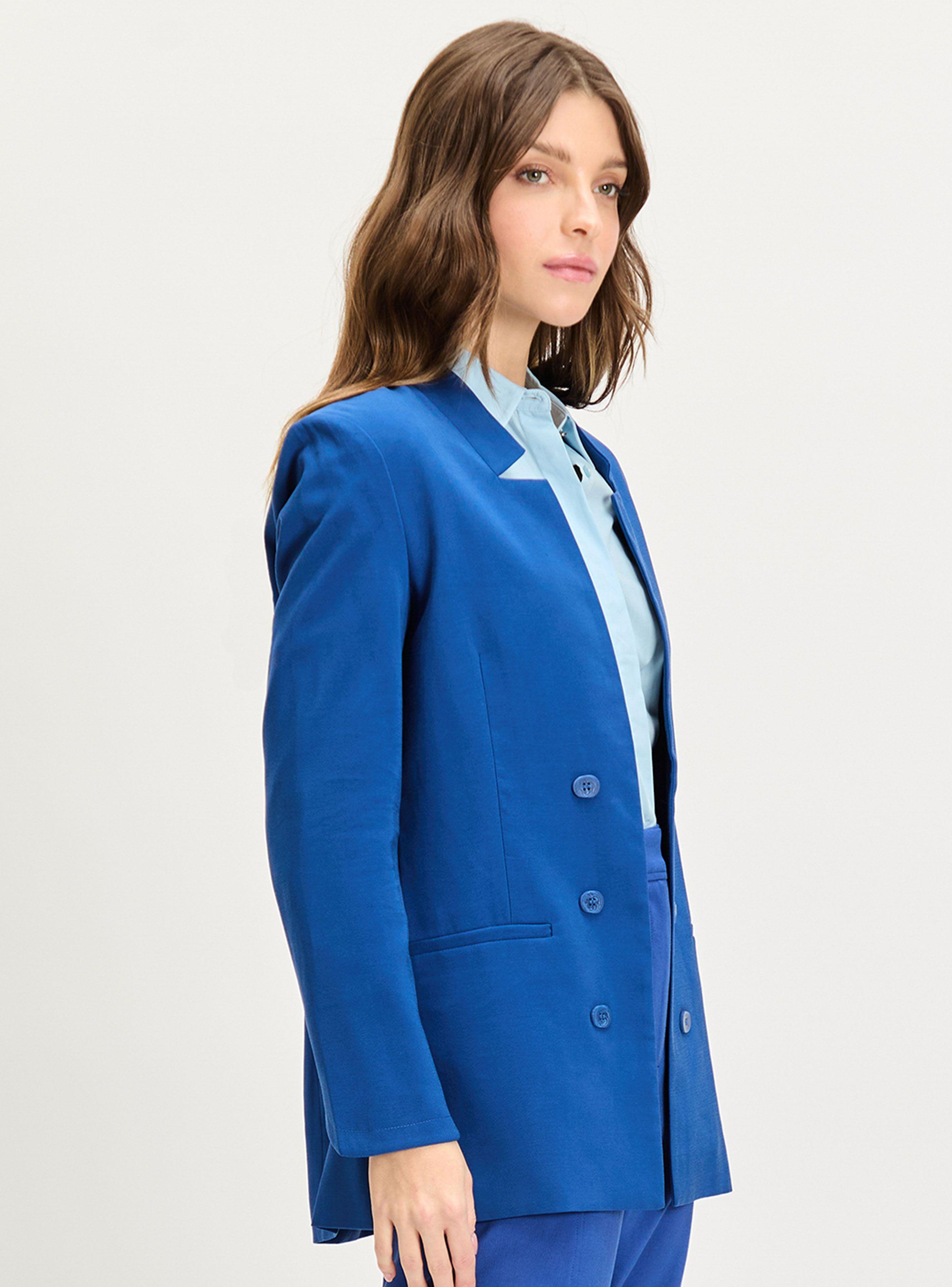 Blazer Liso Manga Larga Diseño Regular-2