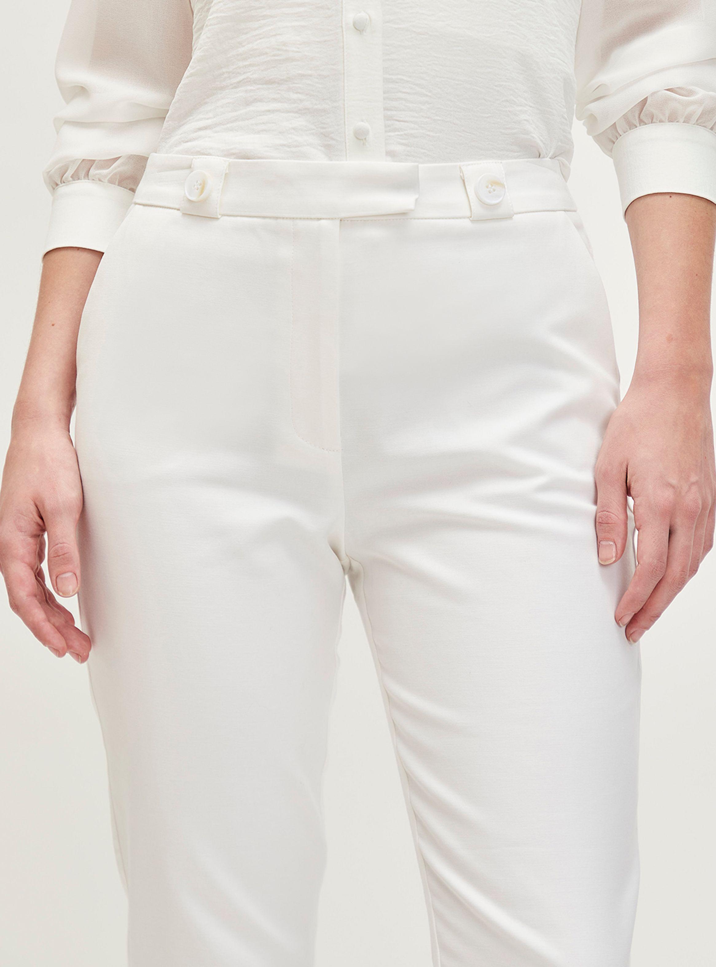 Pantalón Liso Skinny Fit Tiro Alto con Cierre-2