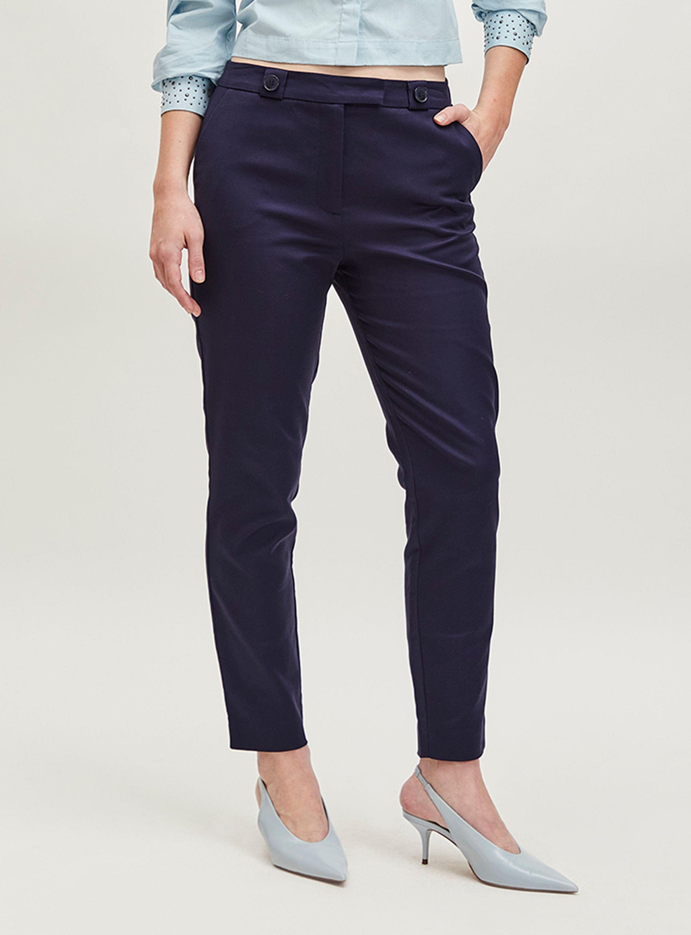 Pantalón Liso Skinny Fit Tiro Alto Moda-0