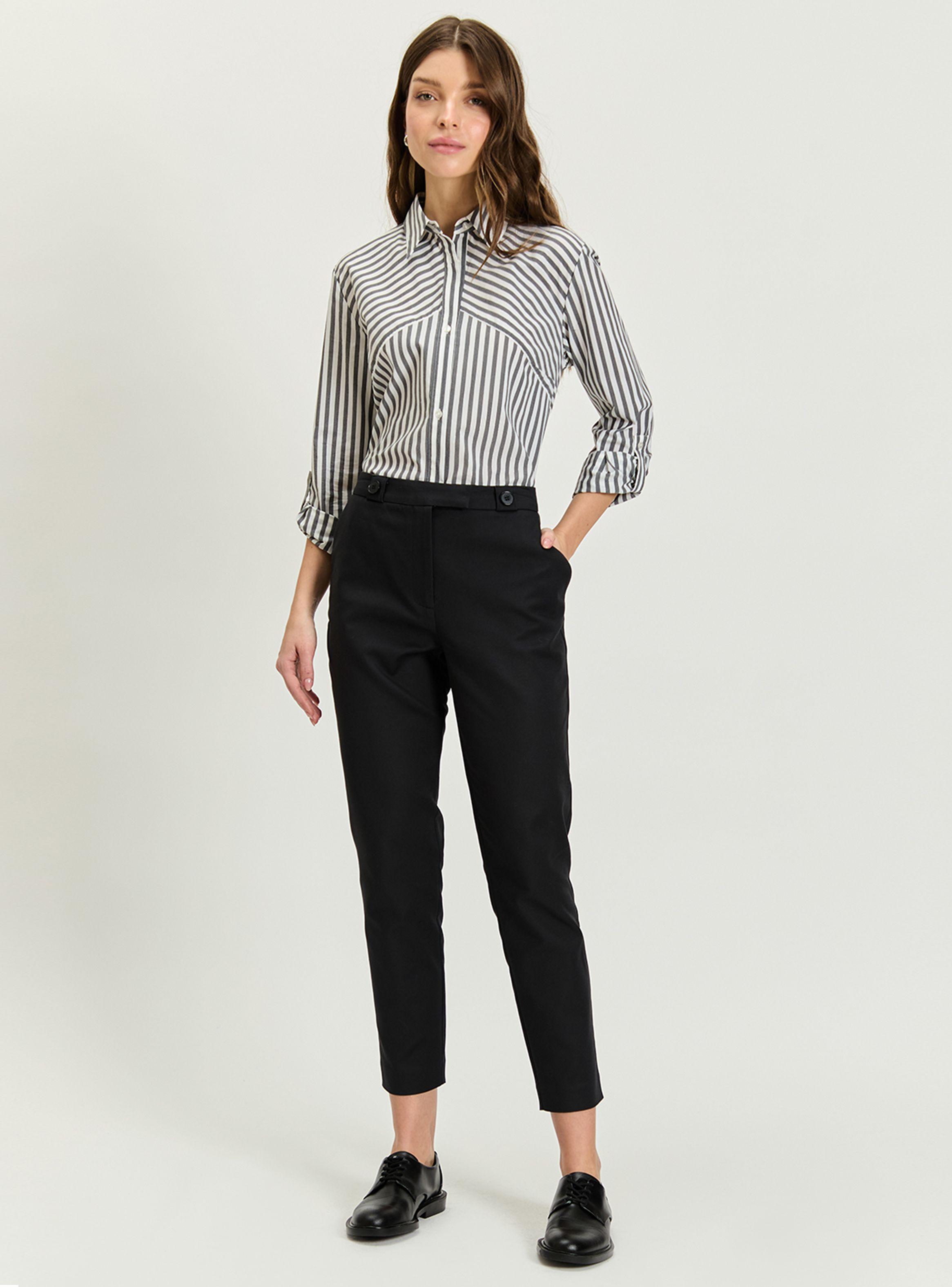 Pantalón Liso Skinny Fit Tiro Alto-3