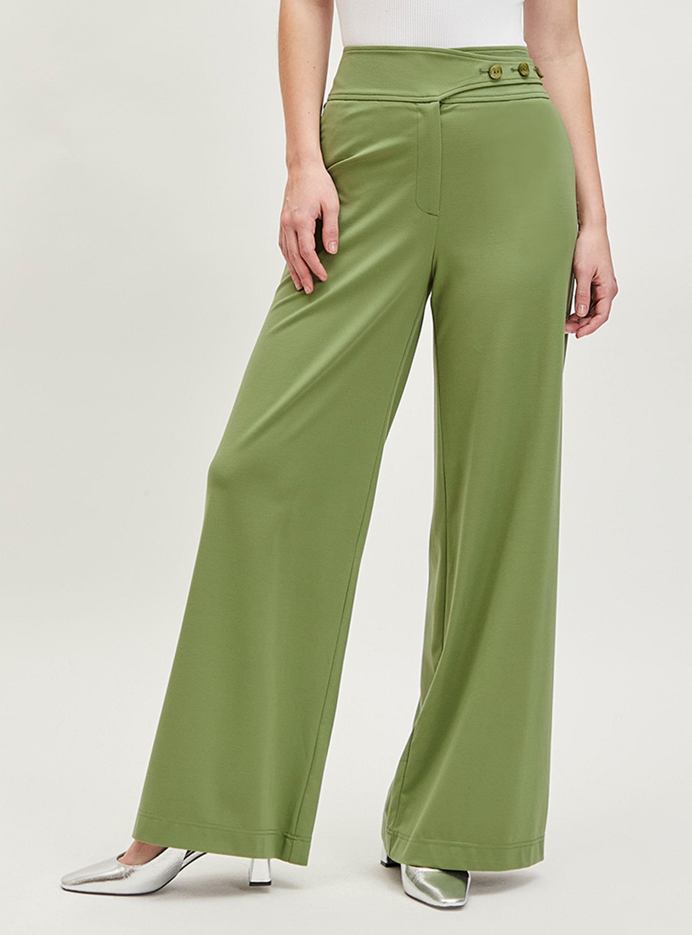 Pantalón Liso Palazzo Tiro Alto-0