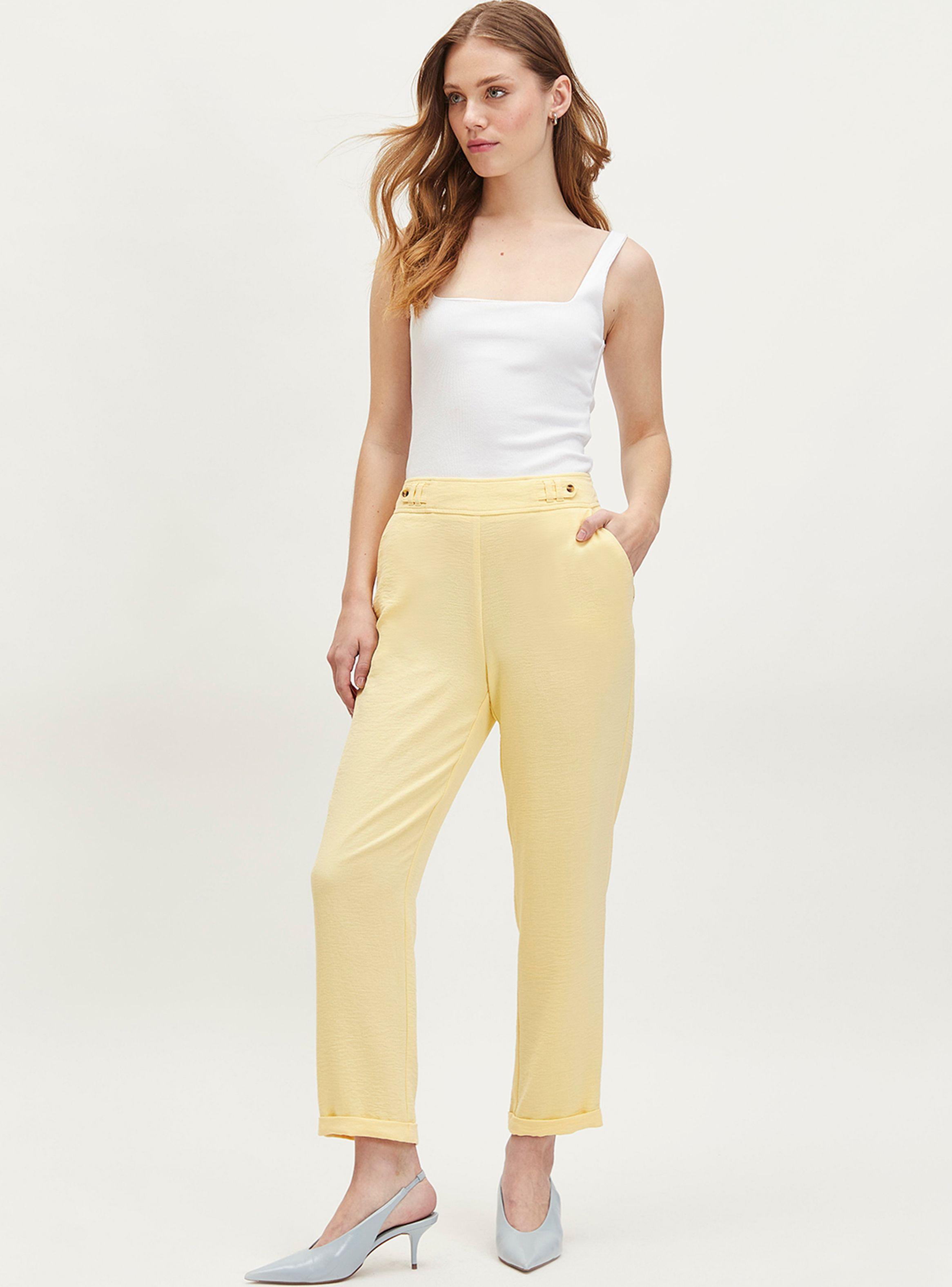 Pantalón Liso Palazzo Alto con Cierre-3