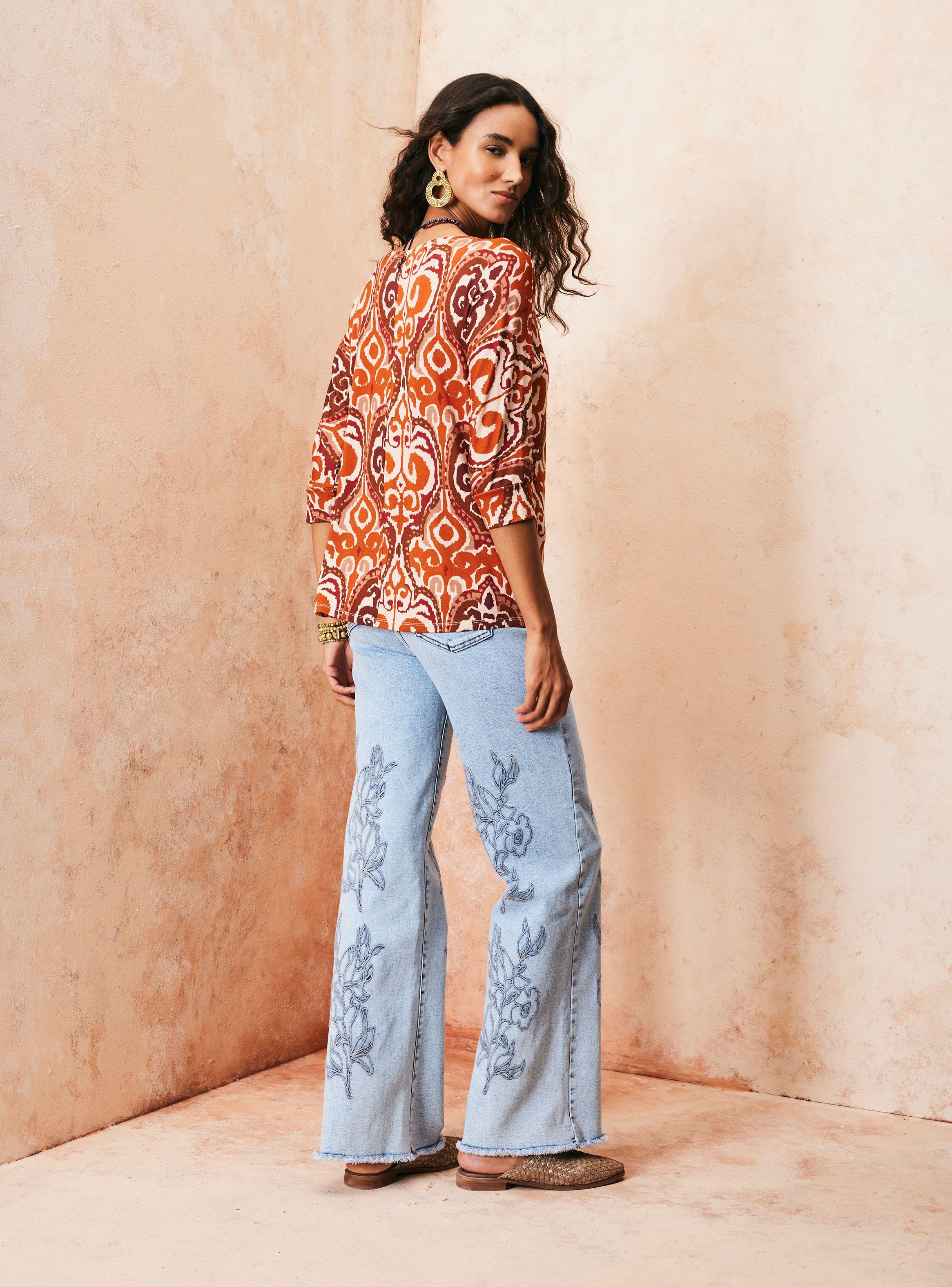 Polera Estampado Étnico-5