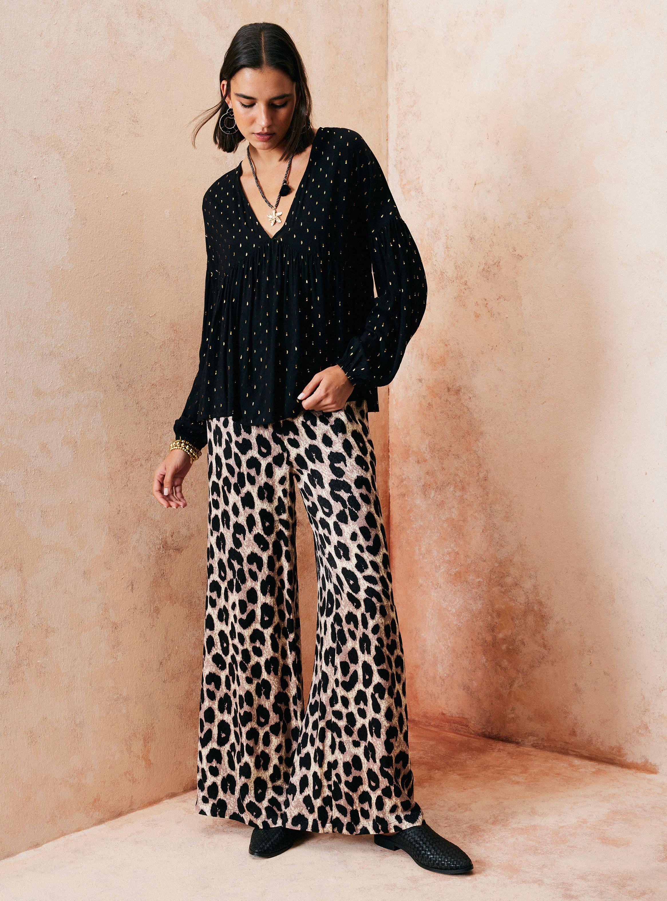 Blusa Tela con Bordados en Hilo de Lurex-4