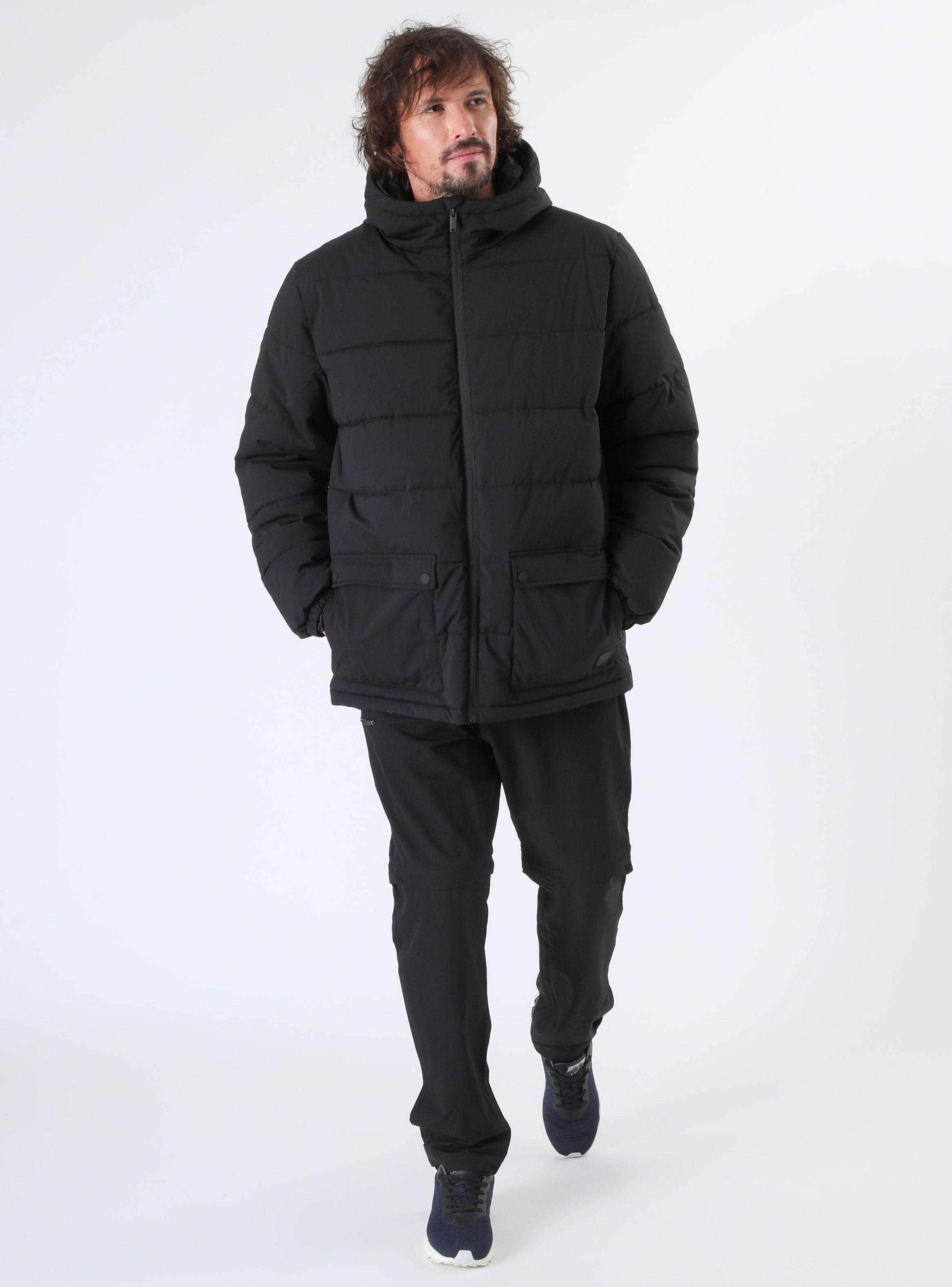 Parka Diseño con Capucha y Larga-3